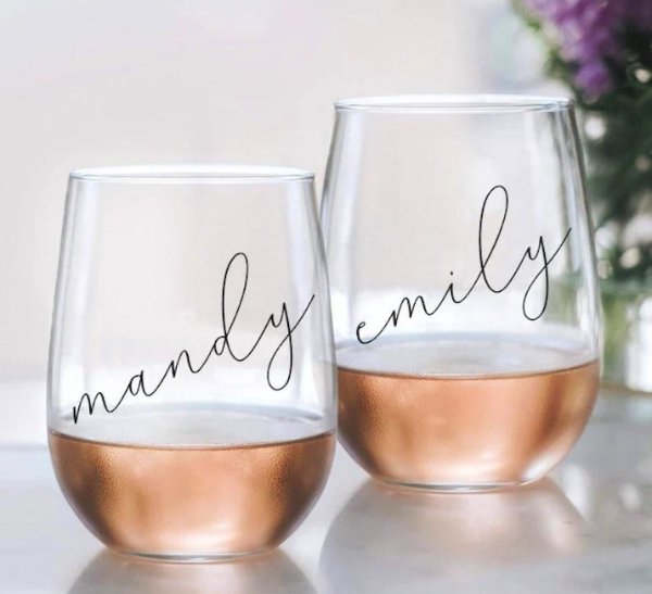 Champagne Flute Tumbler / Rose Gold and Diamond White Stainless Steel - The  White Invite