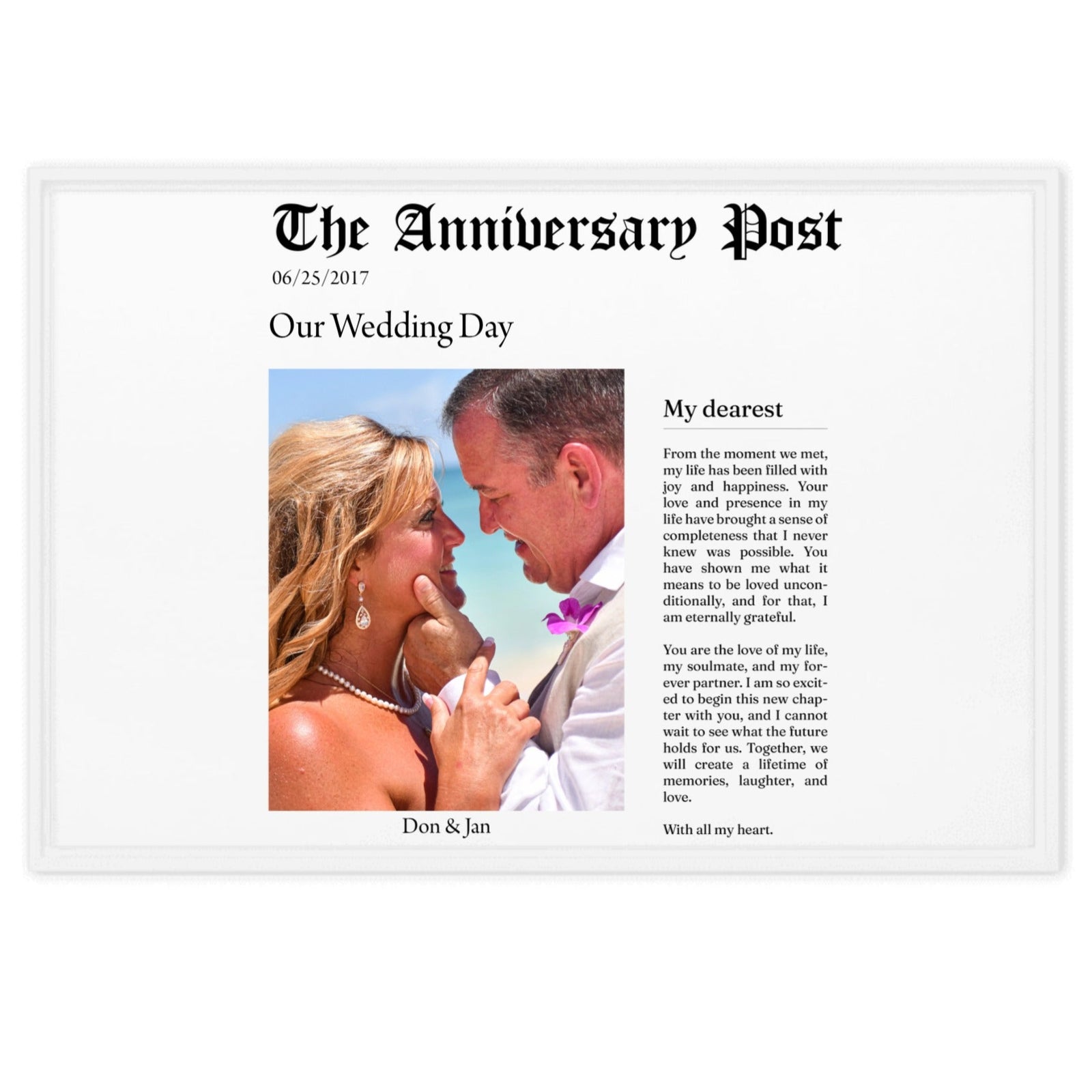 Anniversary Photo Frame