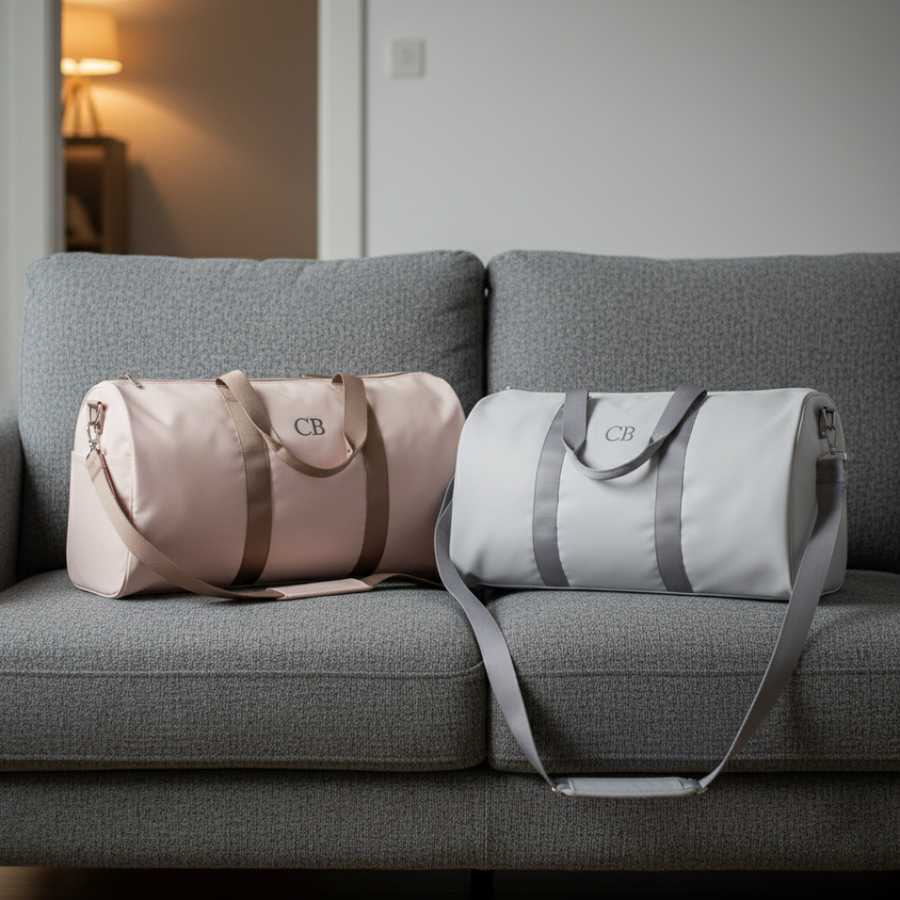 Personalized First In Line Personalized Duffle Bag for her, Customized Gifts for Women by Groovy Girl Gifts