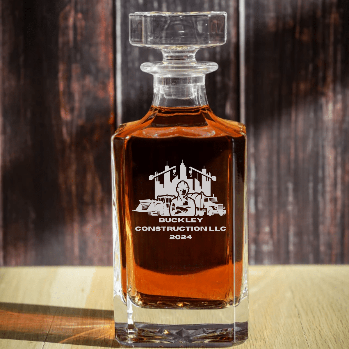 Personalized Custom Logo Decanter for her, Customized Gifts for Women by Groovy Girl Gifts