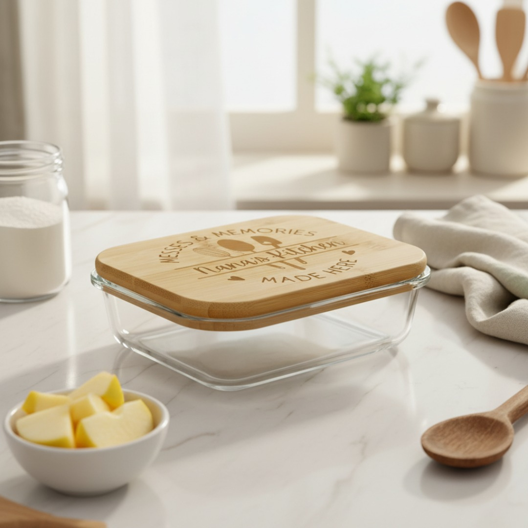 Savor & Store Personalized Glass Tupperware Set