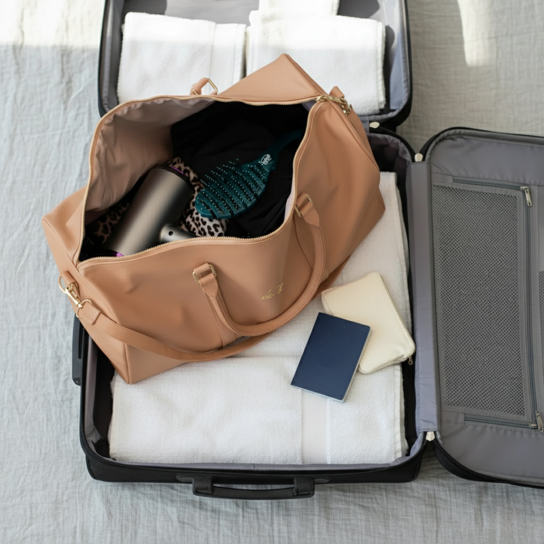 First Class Monogrammed Weekender Bag