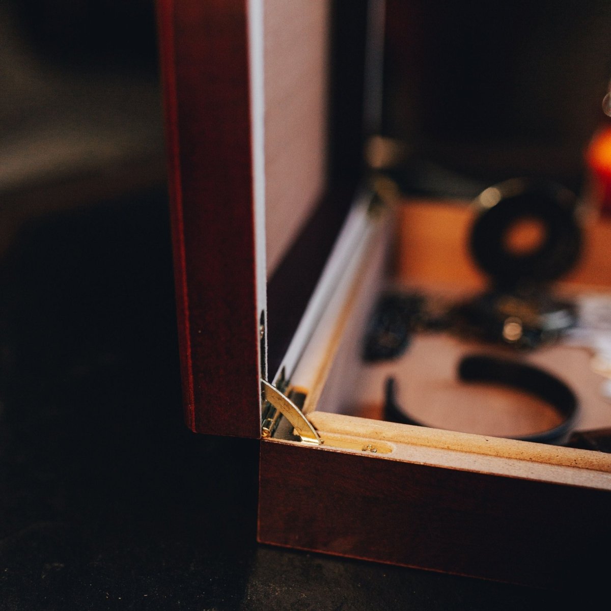 Personalized wooden memory box for kids with custom name and message