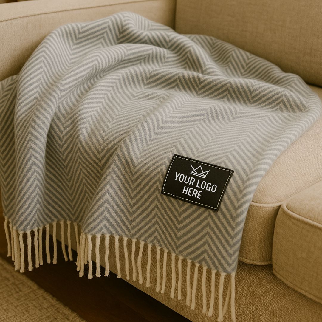 Branded Logo Throw Blanket