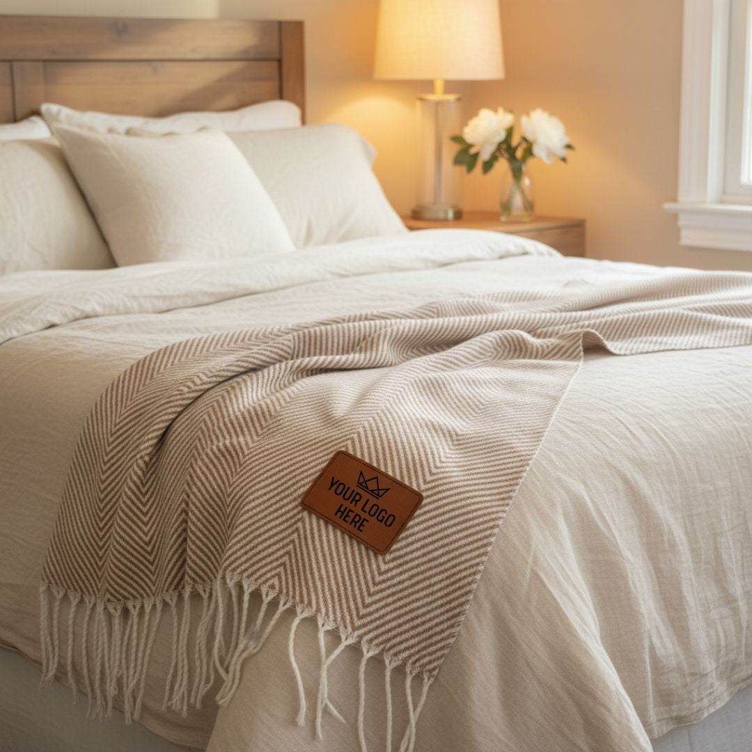 Branded Logo Throw Blanket