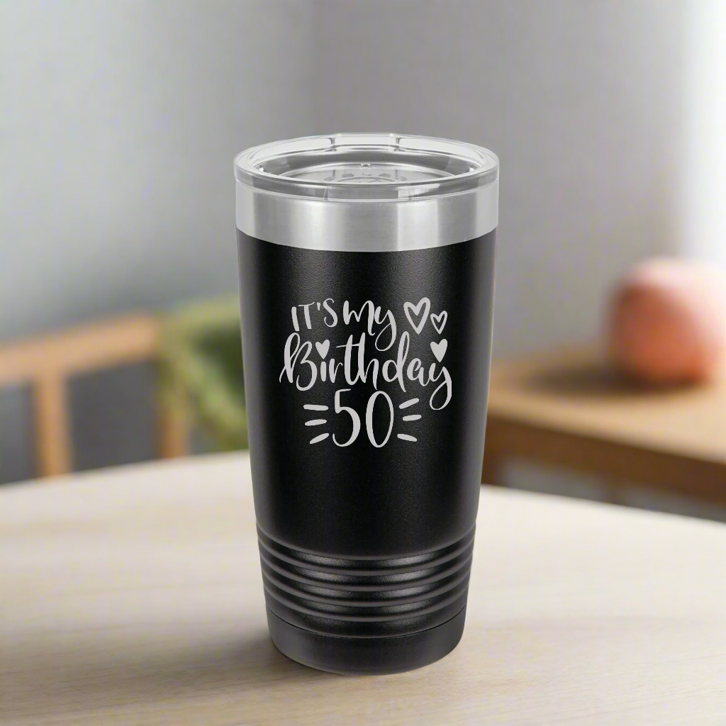 Personalized Timeless 50th Chic Sipper for her, Customized Gifts for Women by Groovy Girl Gifts