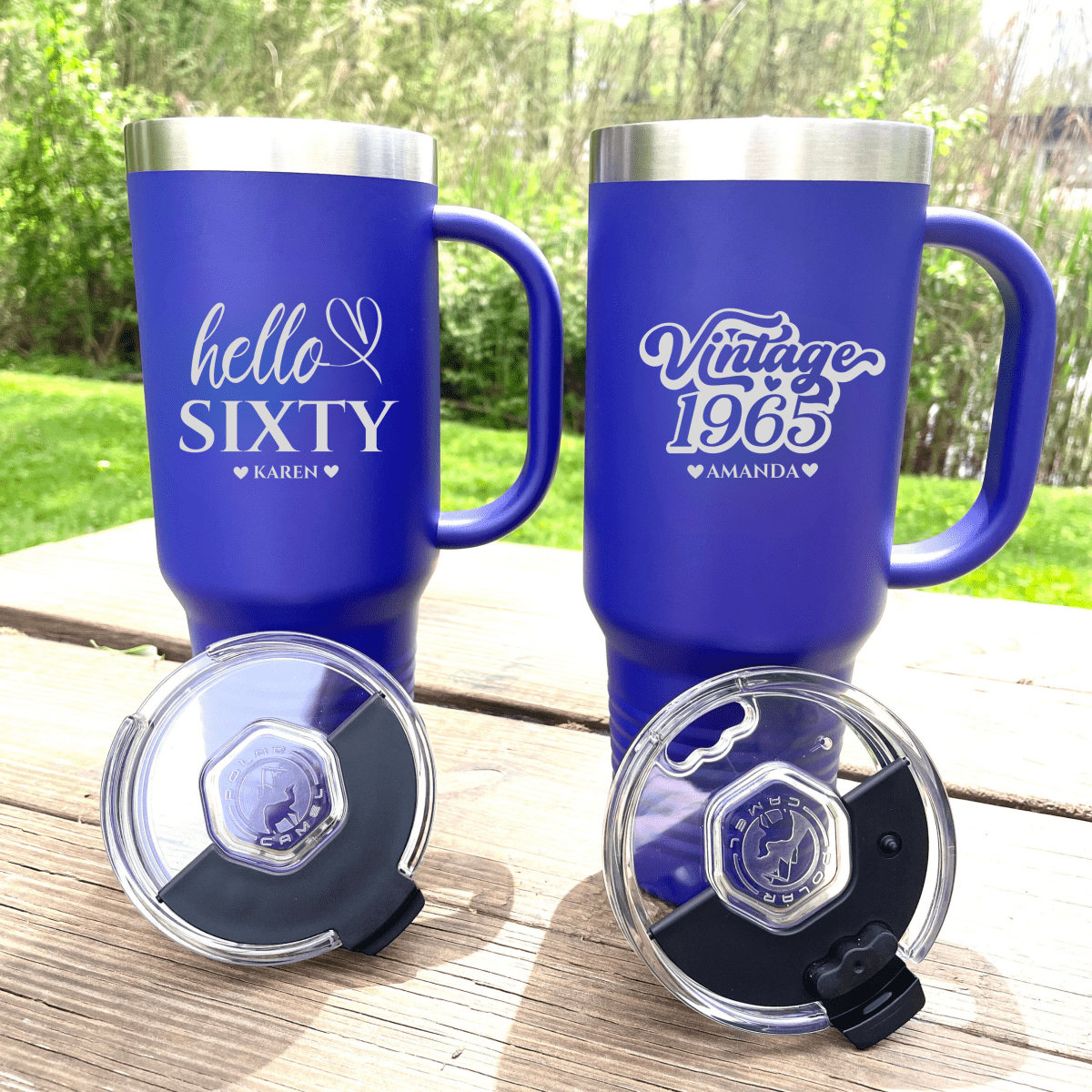 Personalized Fun 60th Birthday Tumbler for her, Customized Gifts for Women by Groovy Girl Gifts