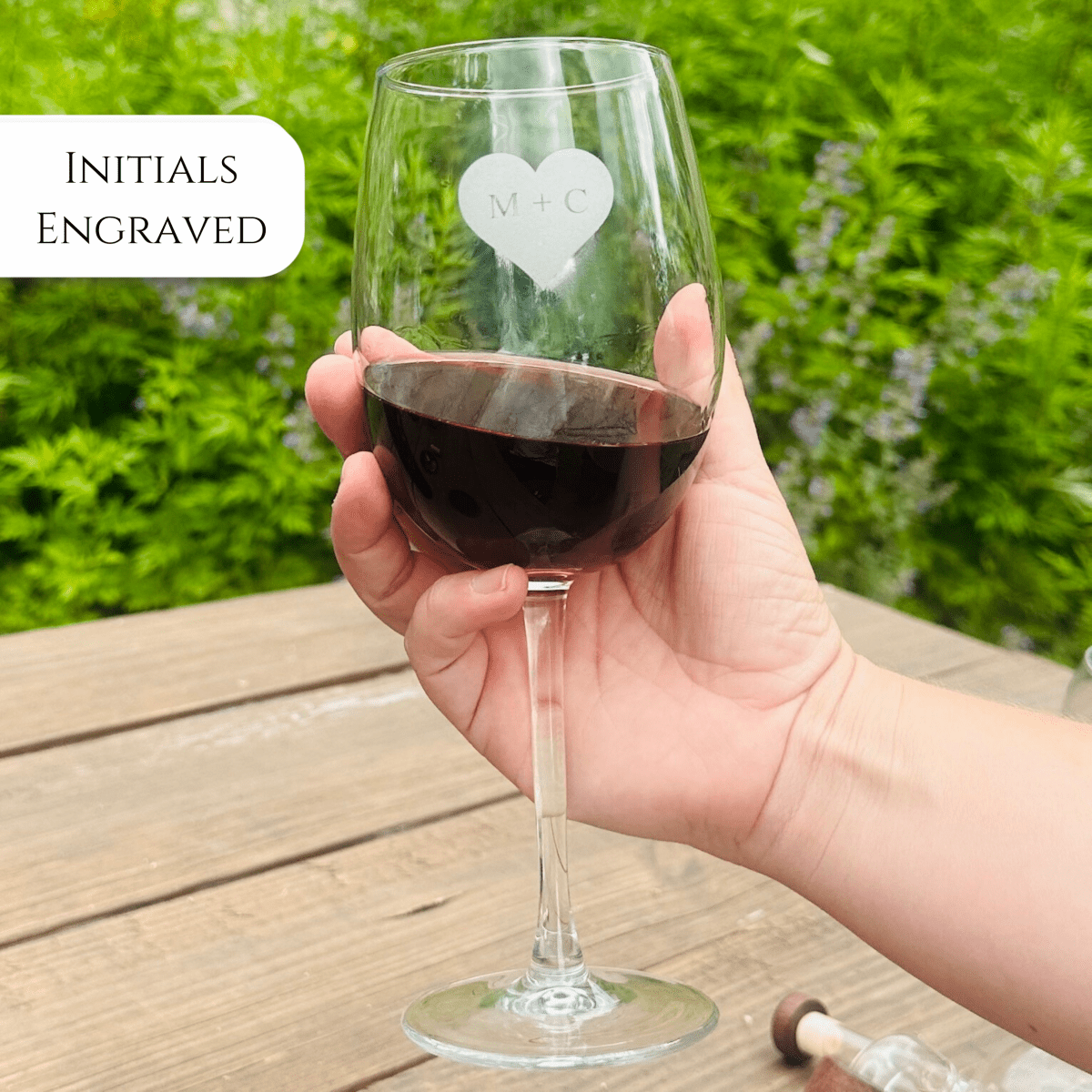 Personalized Anniversary Wine and Tray Set for her, Customized Gifts for Women by Groovy Girl Gifts