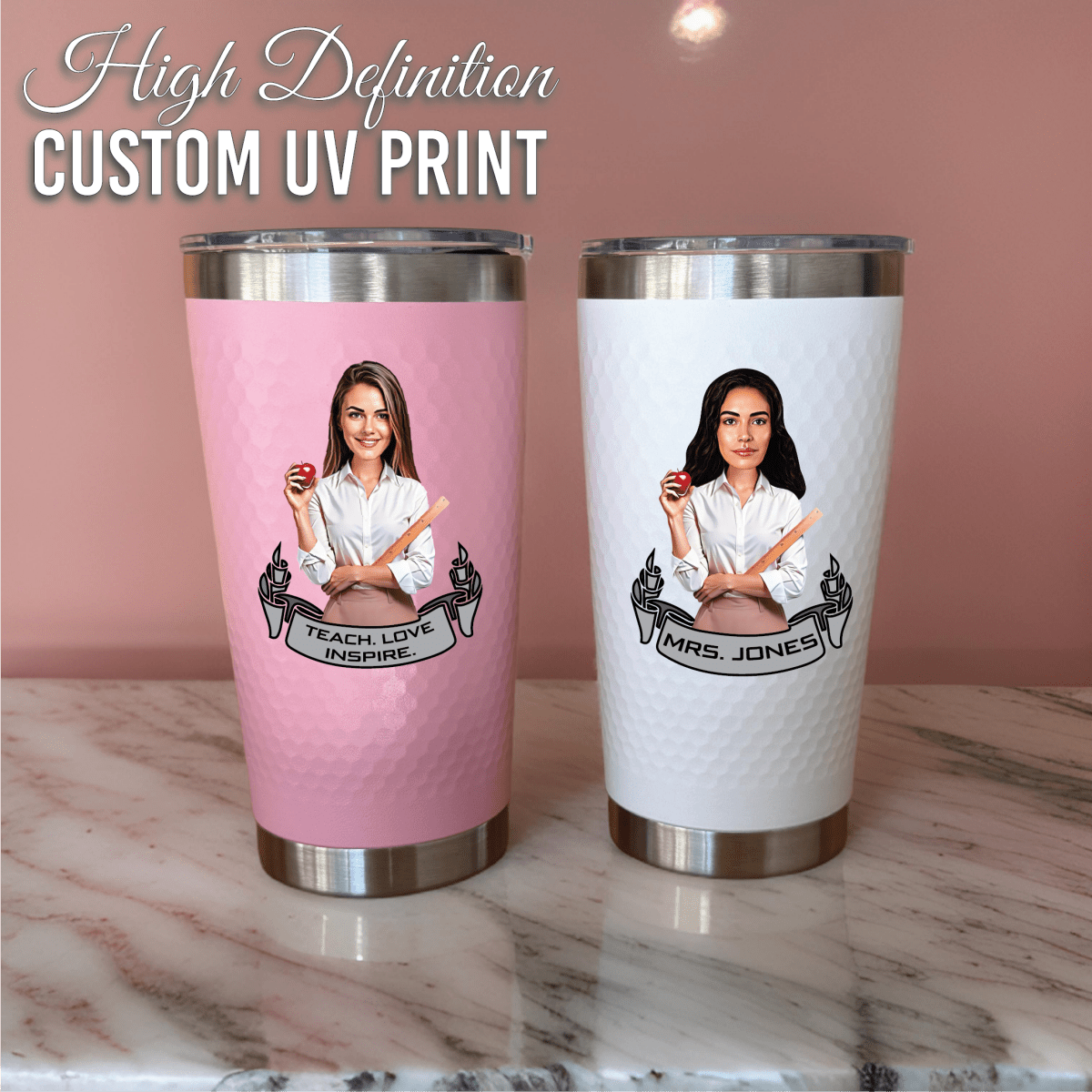 Personalized A+ Tumbler for her, Customized Gifts for Women by Groovy Girl Gifts