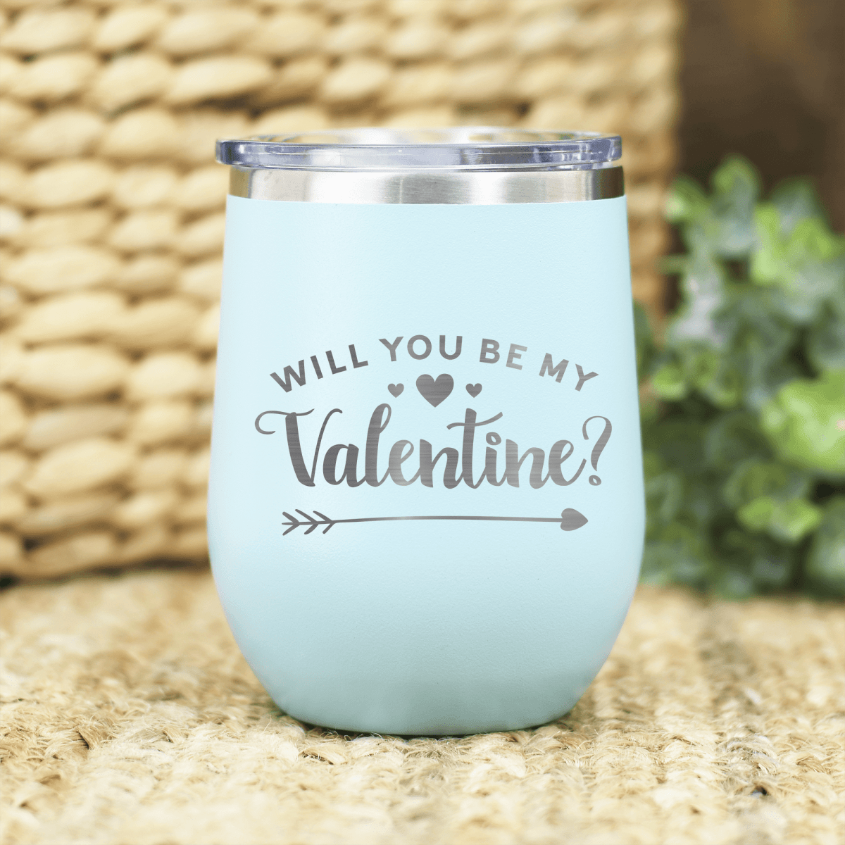 Be My Valentine Wine Tumbler