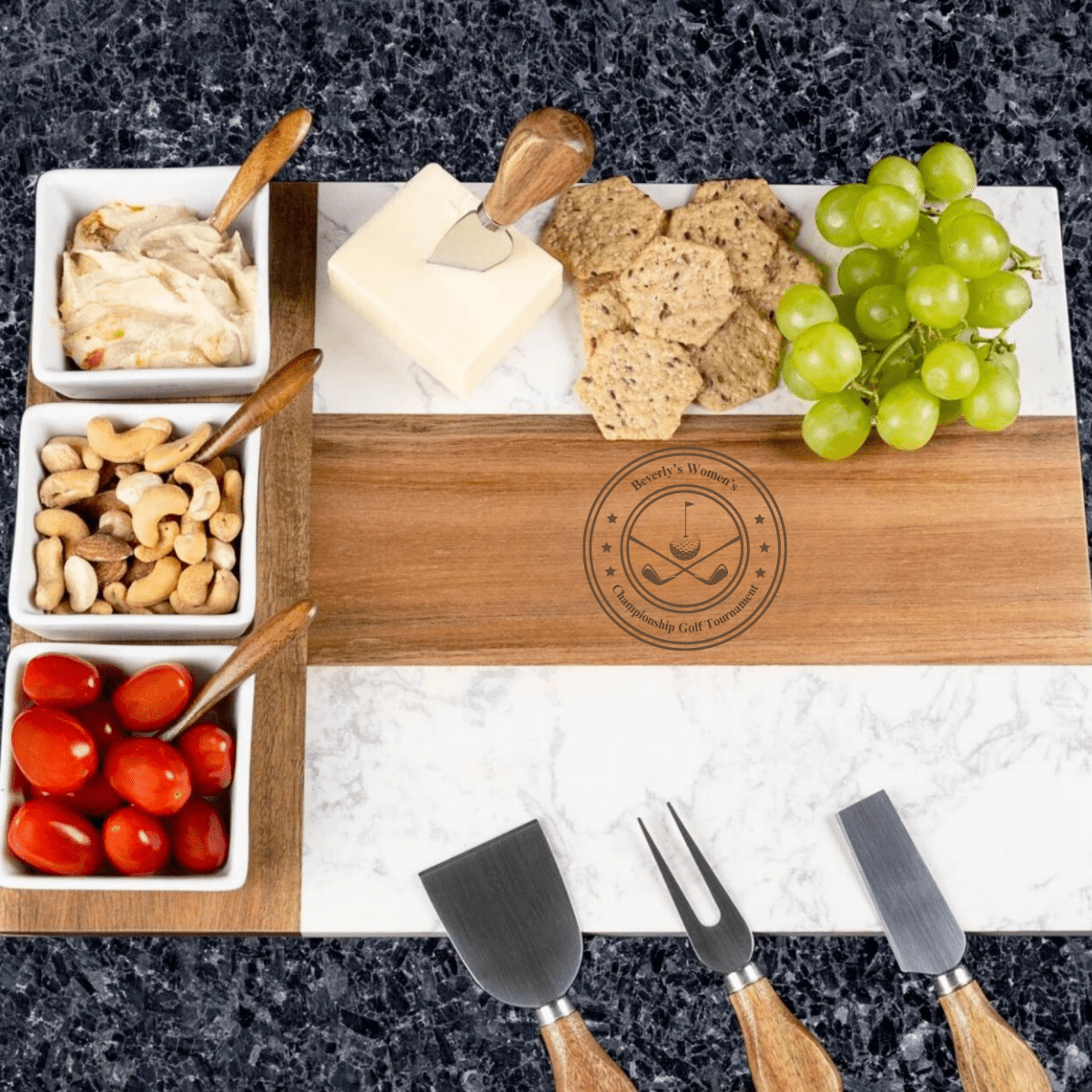 Personalized Champions' Choice Charcuterie Board for her, Customized Gifts for Women by Groovy Girl Gifts