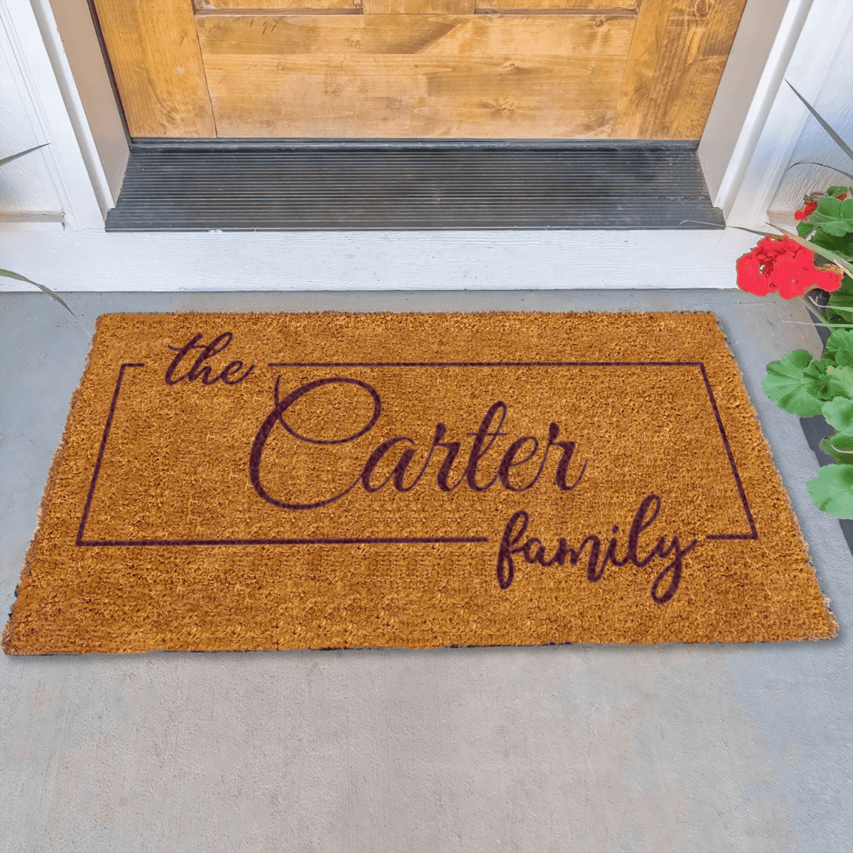 Personalized Classic Family Legacy Engraved Door Mat for her, Customized Gifts for Women by Groovy Girl Gifts