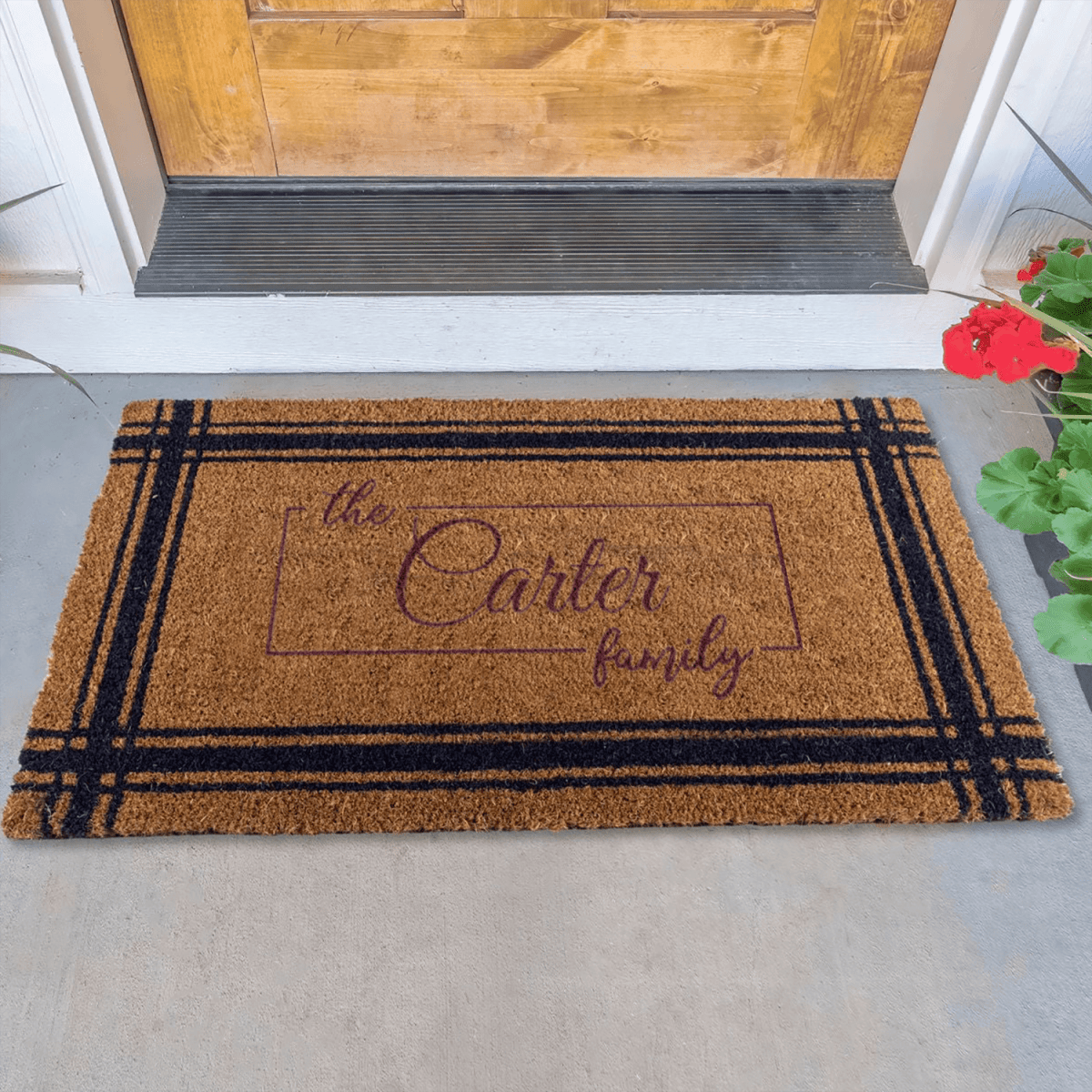 Personalized Classic Family Legacy Engraved Door Mat for her, Customized Gifts for Women by Groovy Girl Gifts