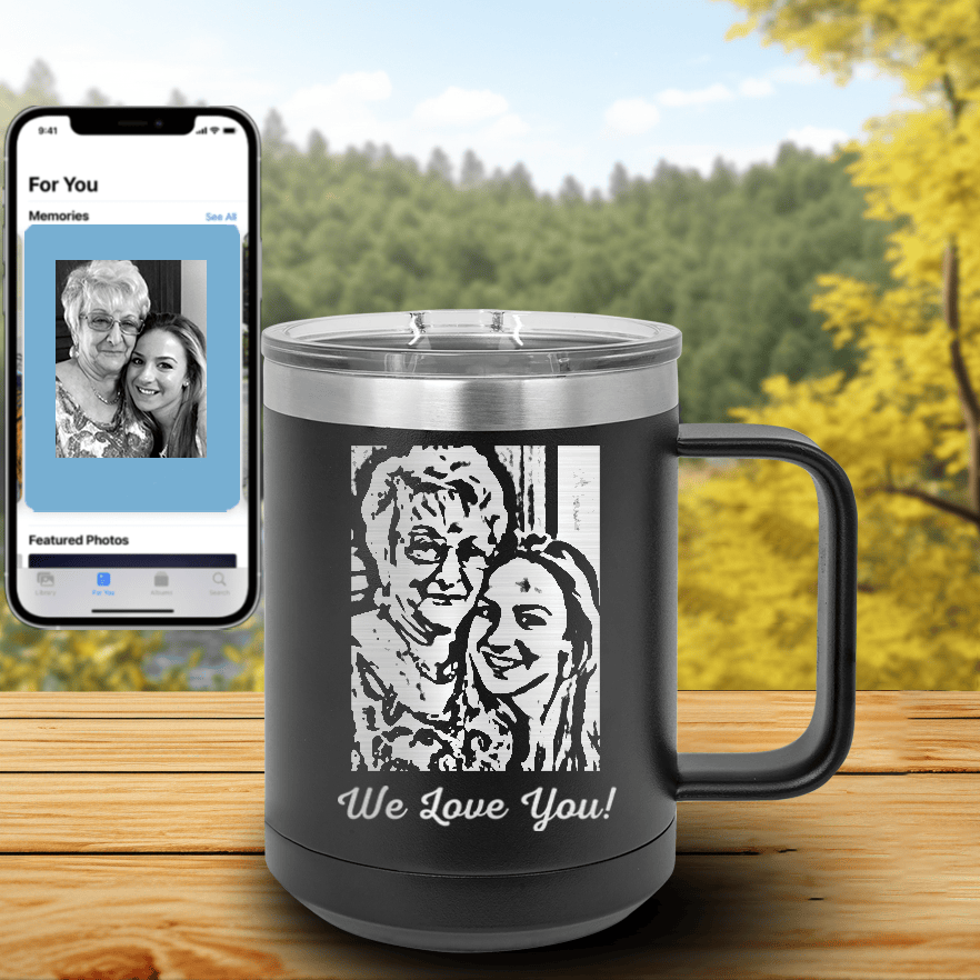 Black Mothers Day Mug Shaped Tumbler With Custom Mothers Day Design