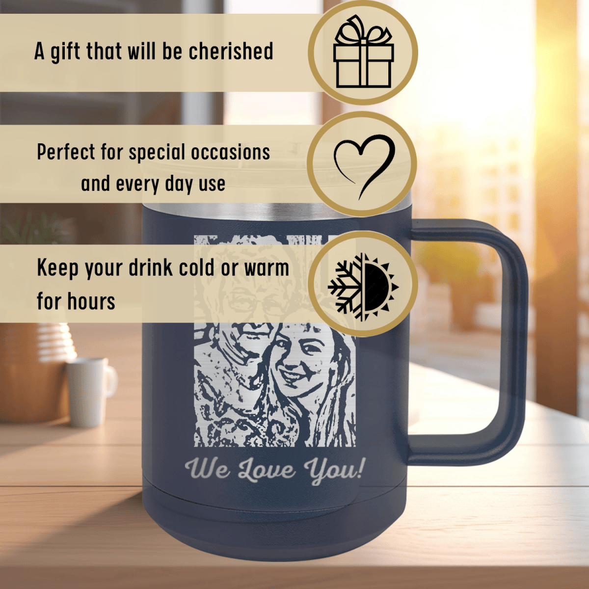 Personalized Coffee and Memories Mug for her, Customized Gifts for Women by Groovy Girl Gifts