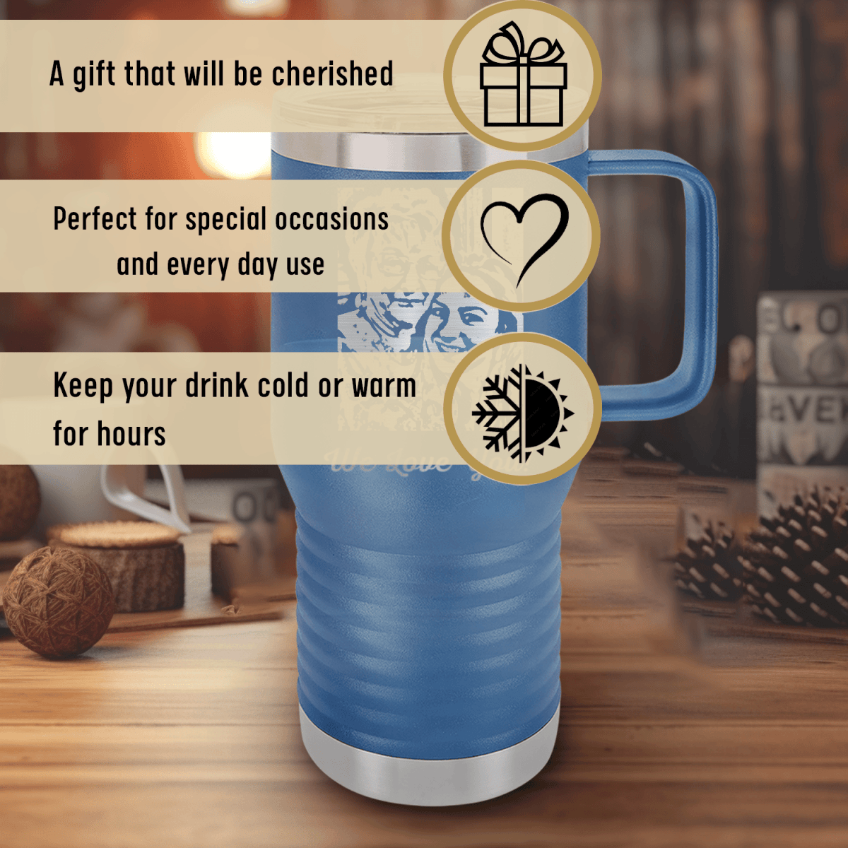 Personalized Traveling Memories Mug for her, Customized Gifts for Women by Groovy Girl Gifts