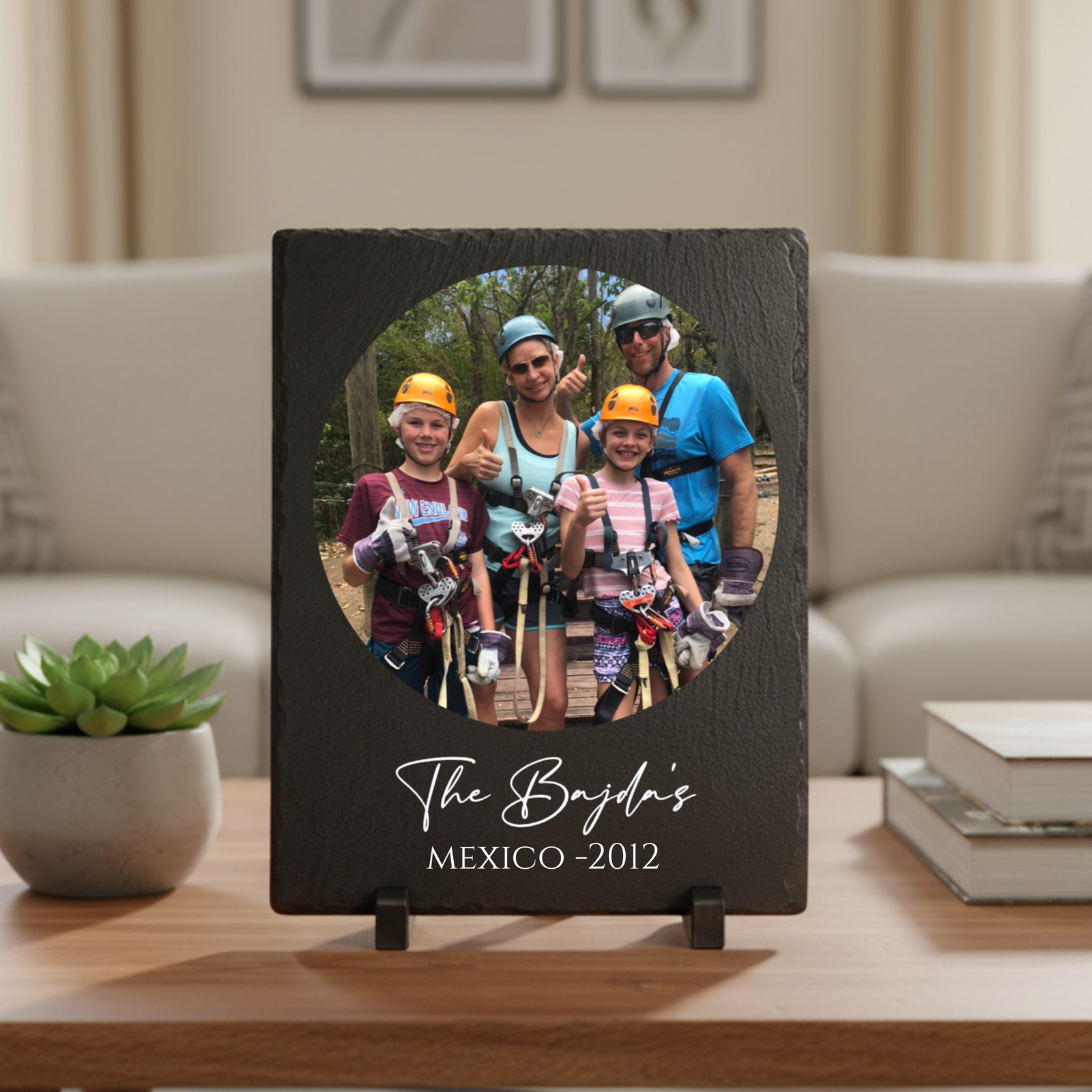 Cherished Family Memories Slate Plaque