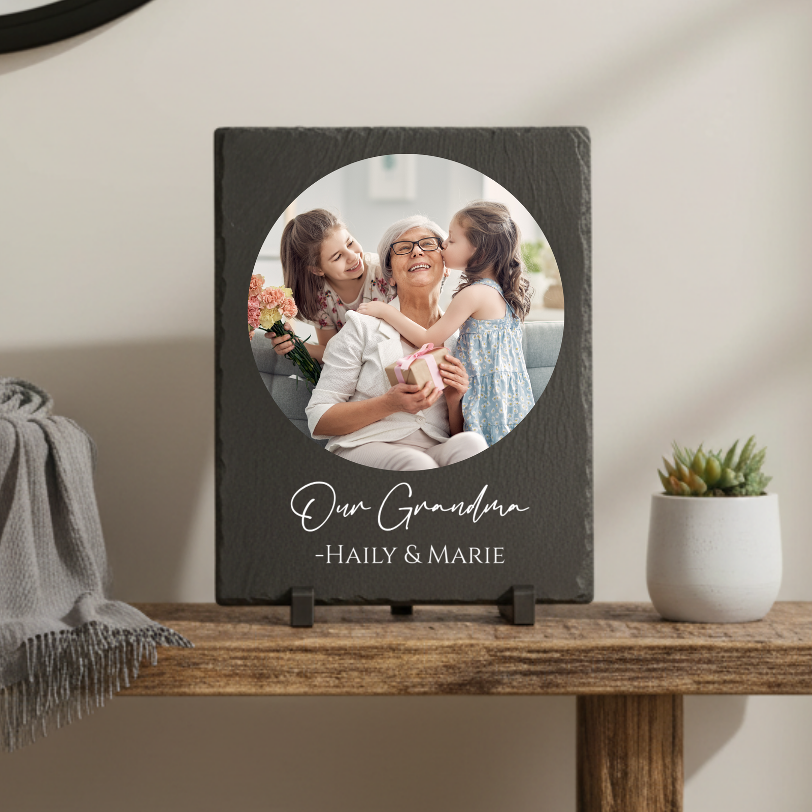 Cherished Family Memories Slate Plaque