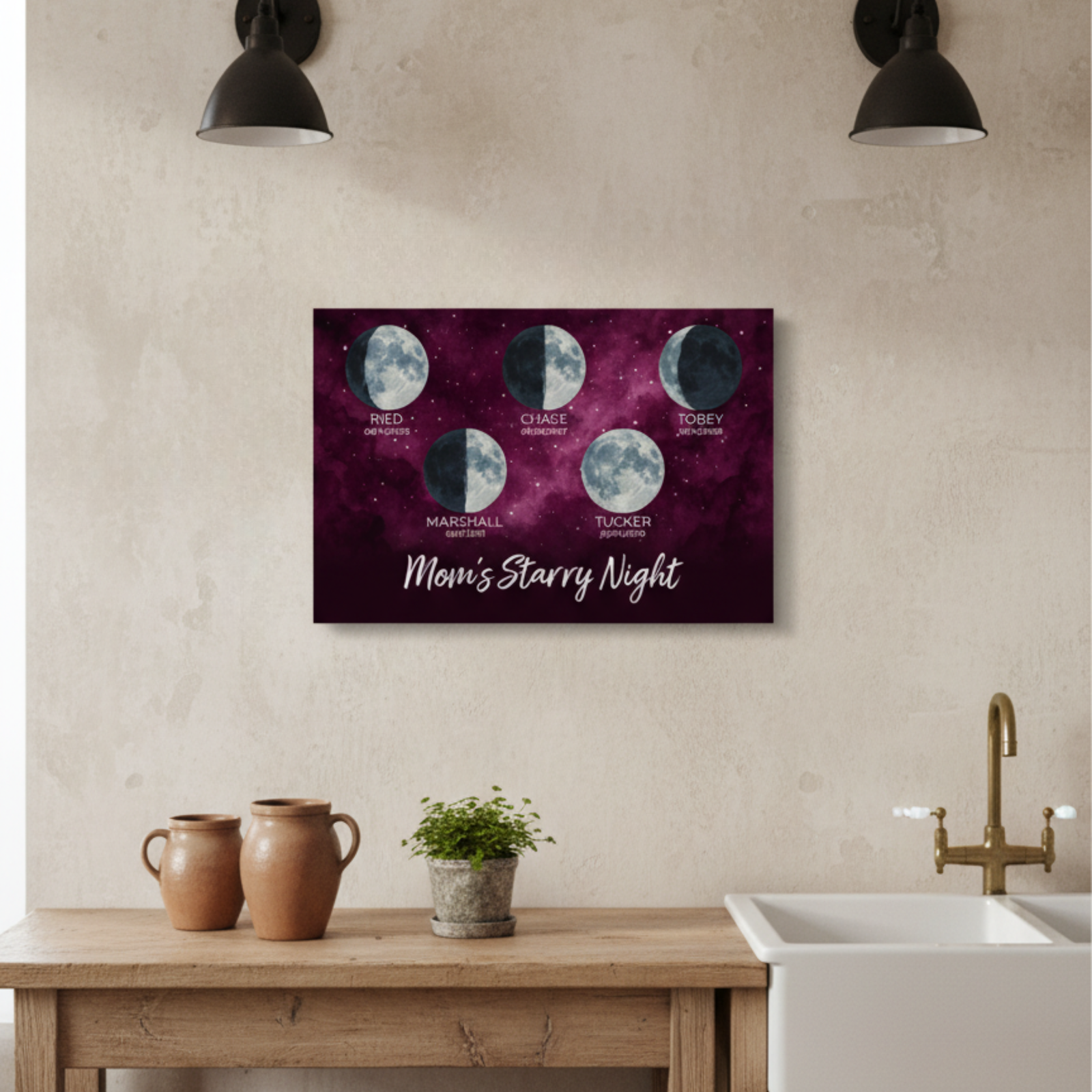 Mom's Night Sky Canvas Art