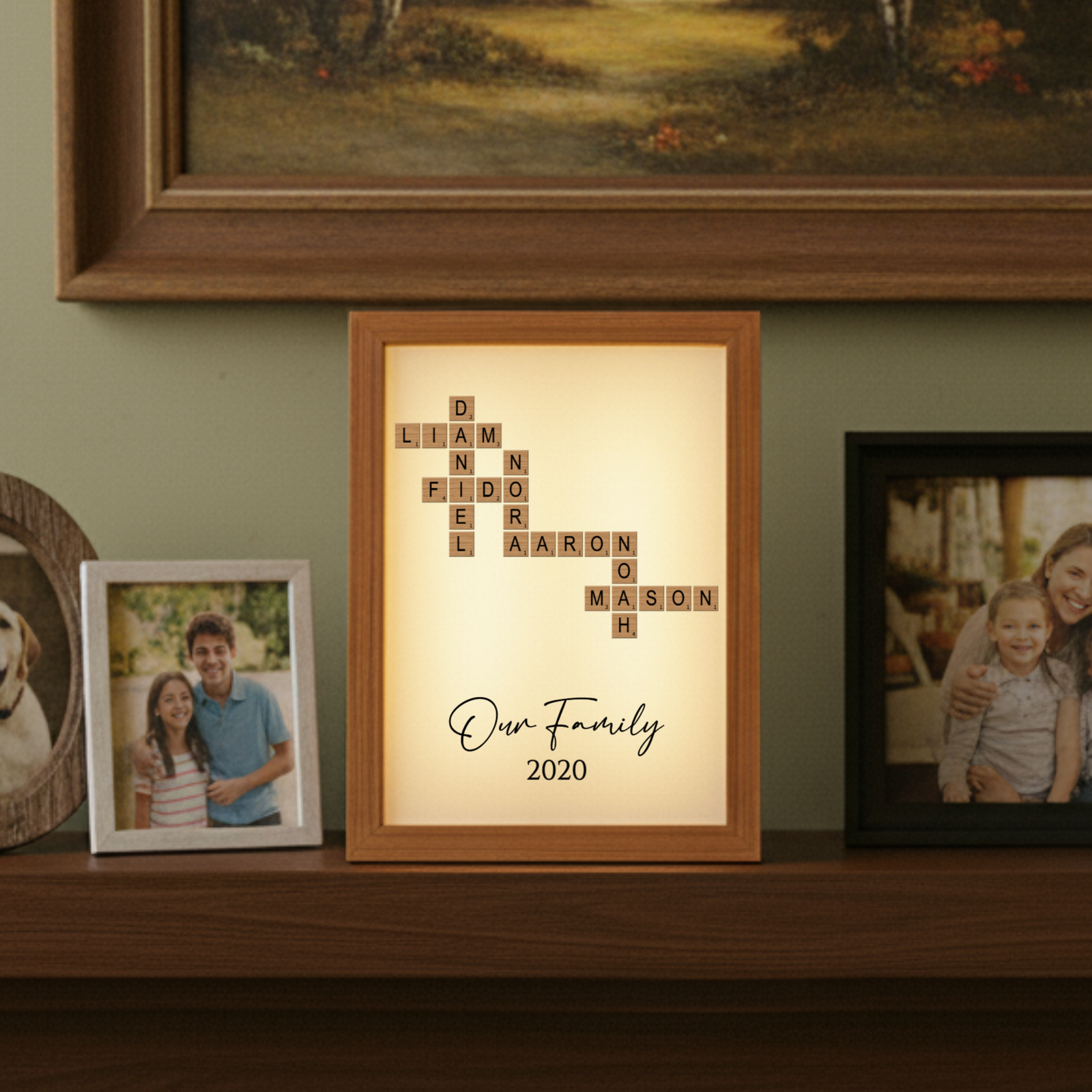 Our Family's Crossword Light Box