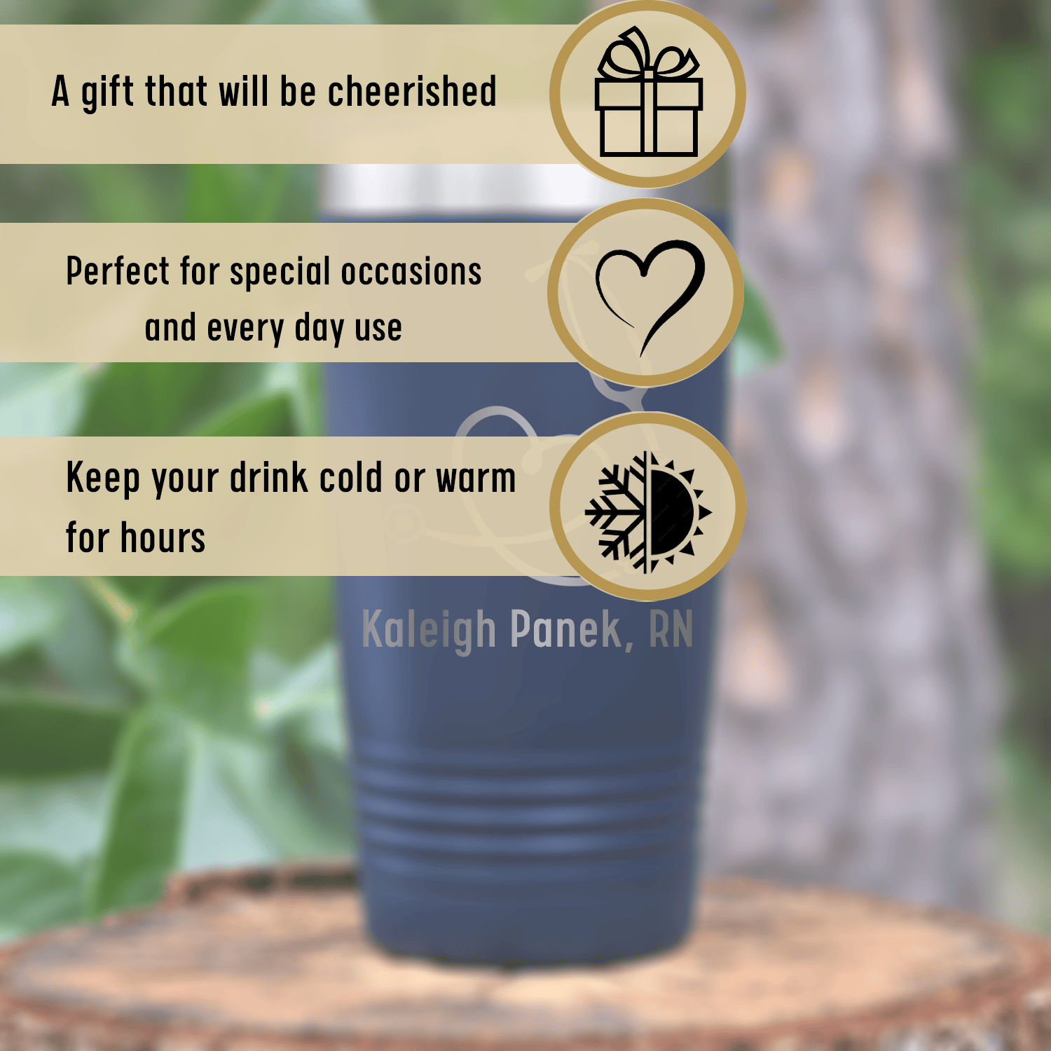 Personalized Essential Nurse Tumbler for her, Customized Gifts for Women by Groovy Girl Gifts