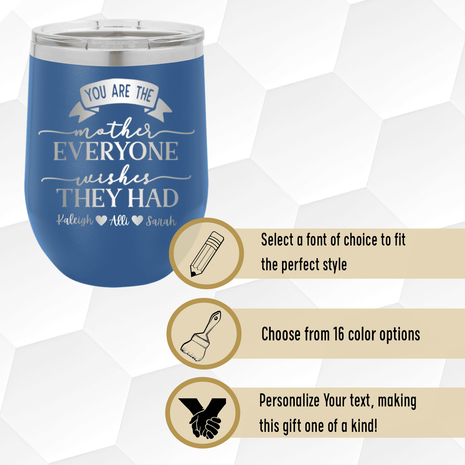 Personalized Everyone Wishes They Had You Wine Tumbler for her, Customized Gifts for Women by Groovy Girl Gifts