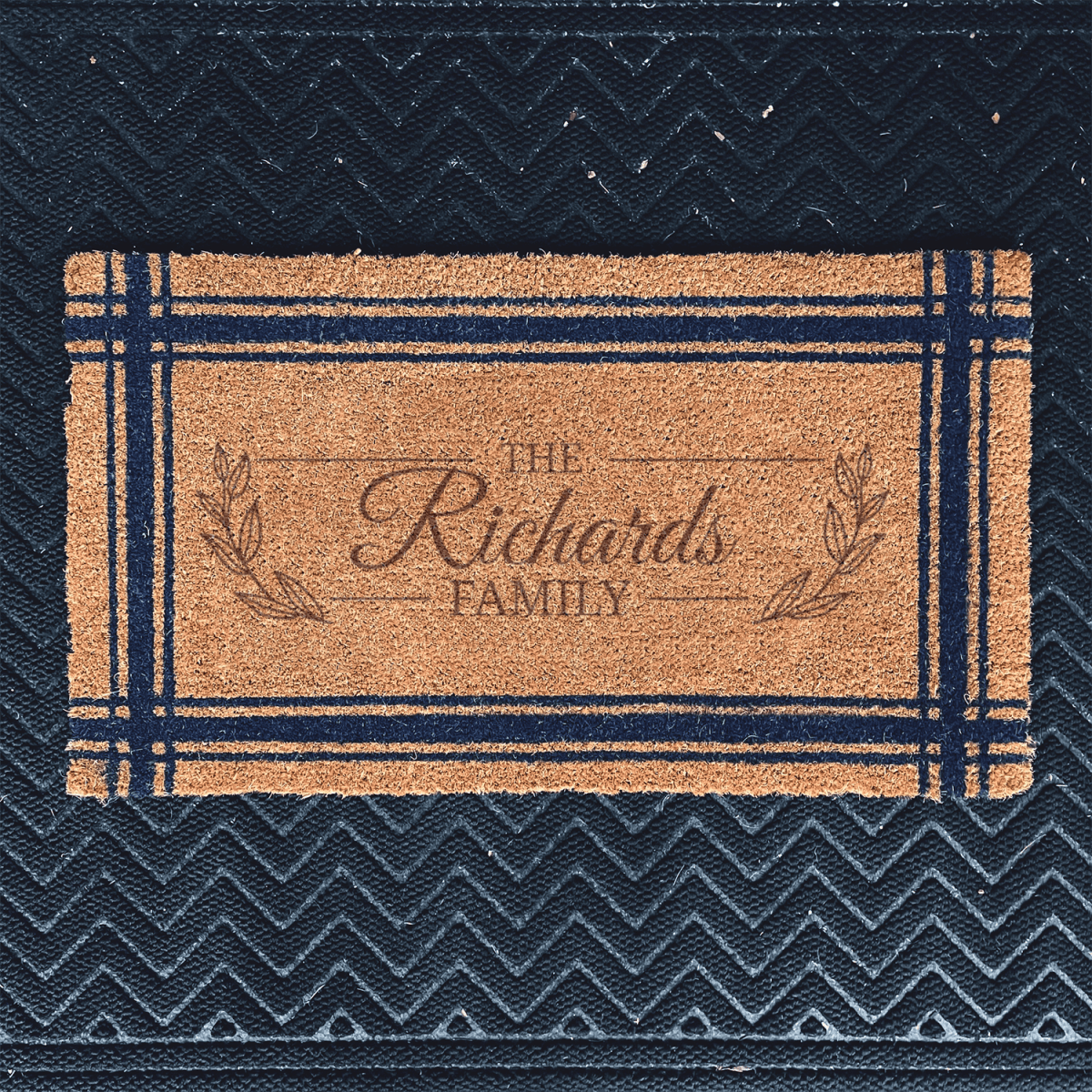 Personalized Family Noble Knot Engraved Door Mat for her, Customized Gifts for Women by Groovy Girl Gifts