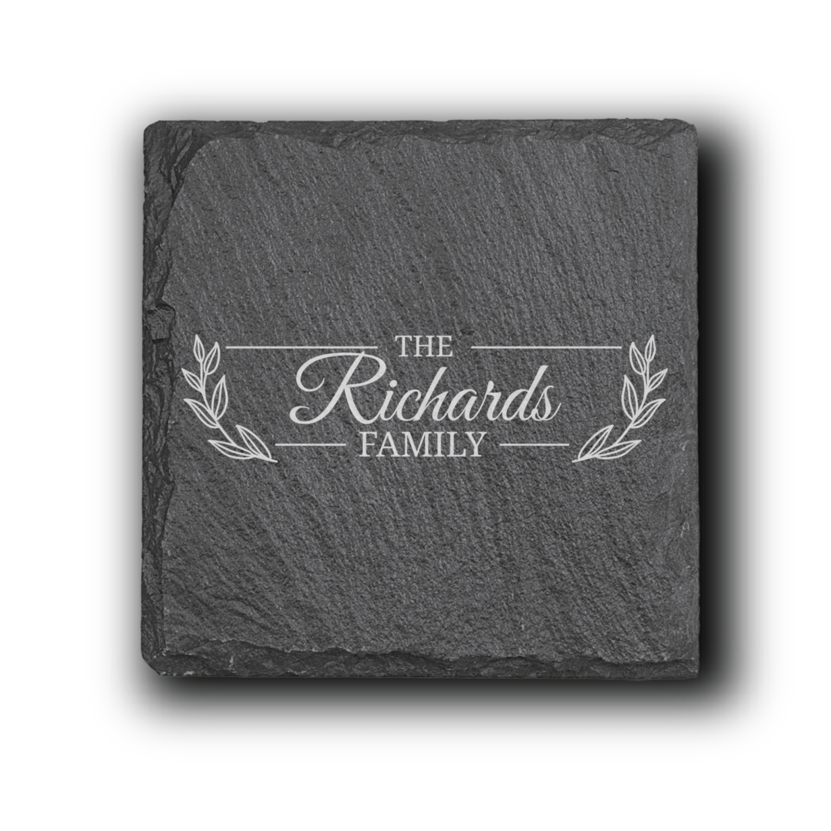 Personalized Family Noble Knot Slate Coasters (Set of 4) for her, Customized Gifts for Women by Groovy Girl Gifts