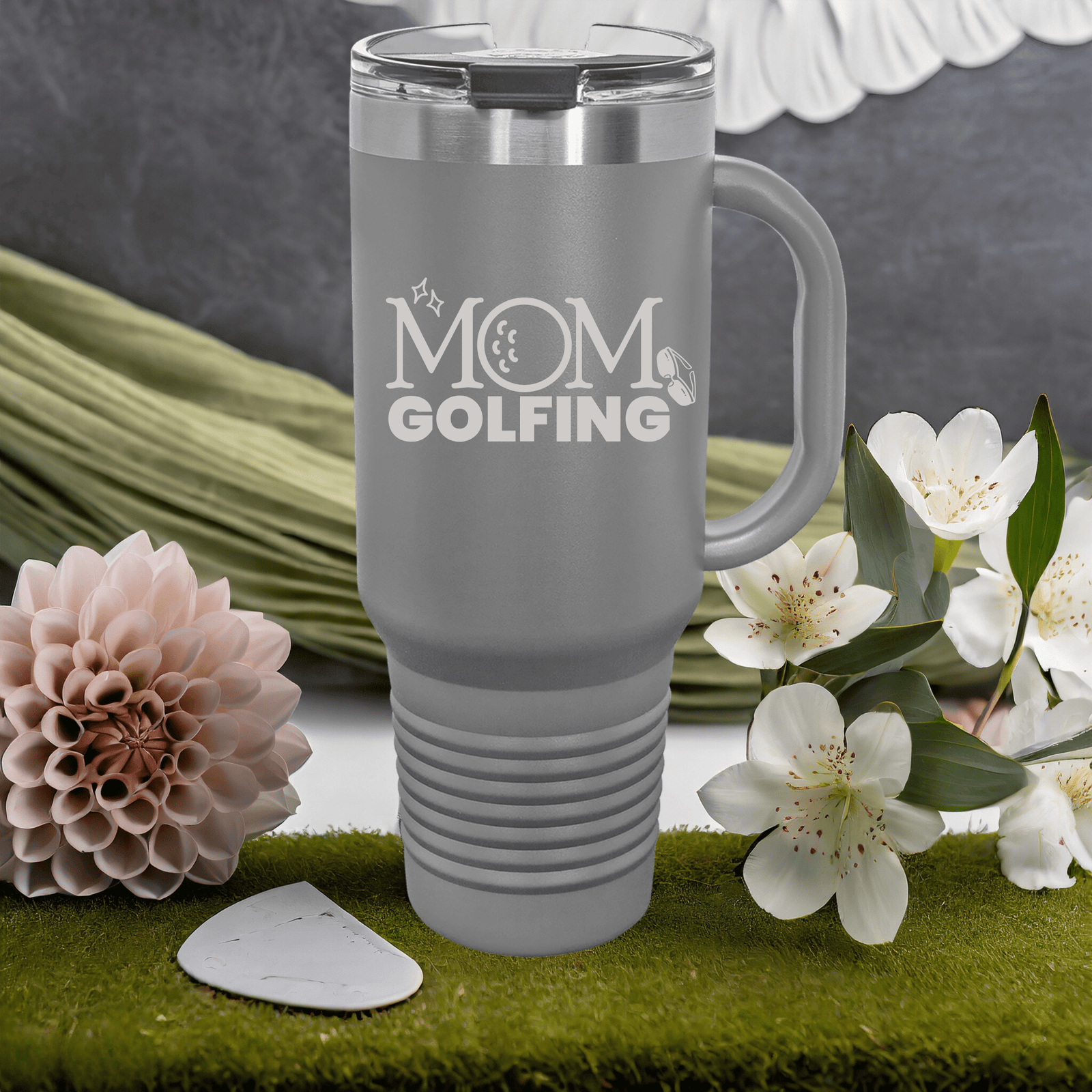 Stylish Mom's Birdie Buddy Tumbler with golf-themed design
golf mom tumbler