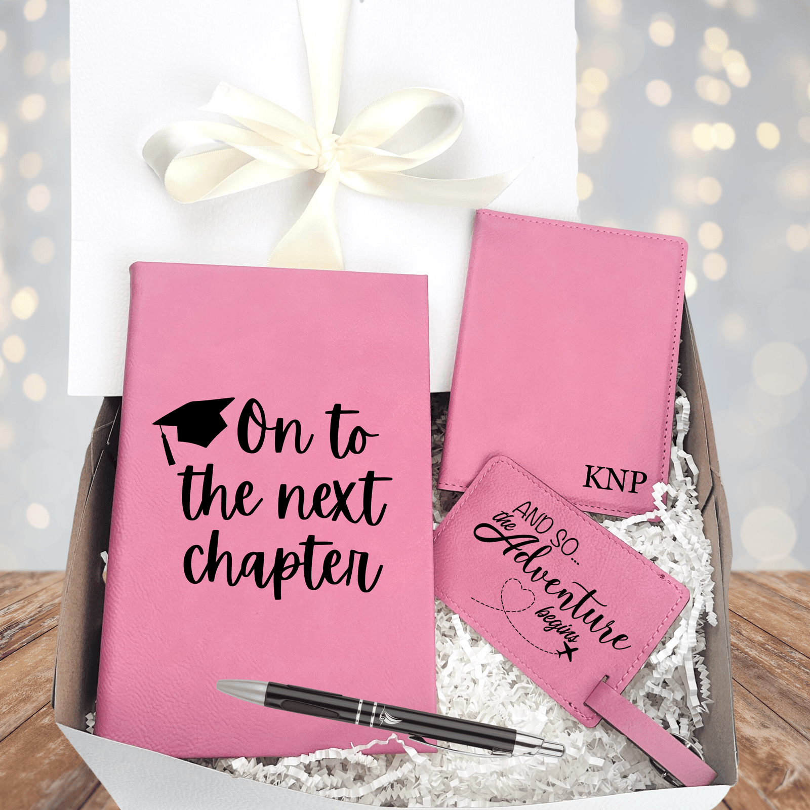 Personalized Graduation Travel Gift Set for her, Customized Gifts for Women by Groovy Girl Gifts