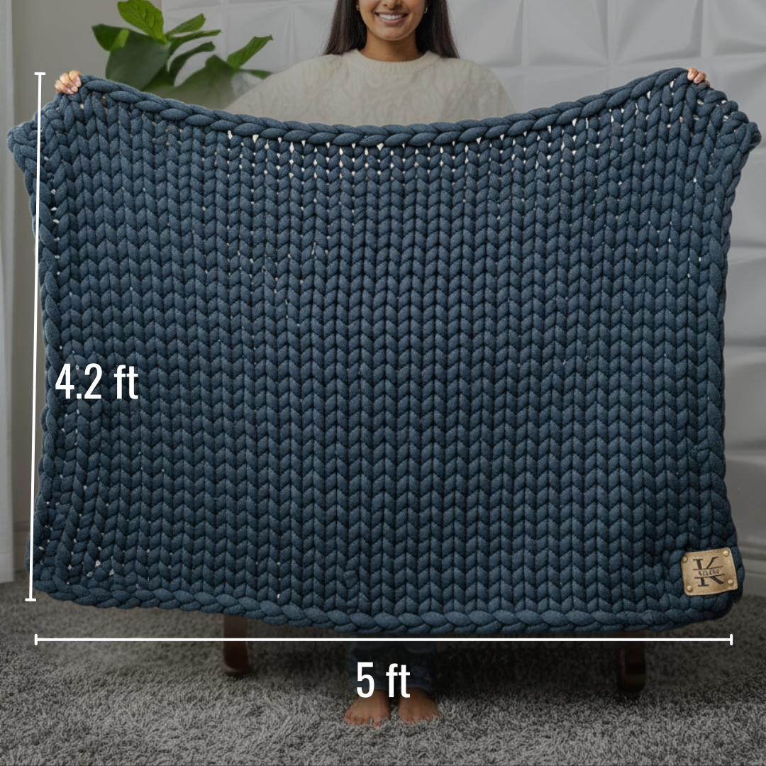 Cozy Bliss Chunky Knit Personalized Blanket