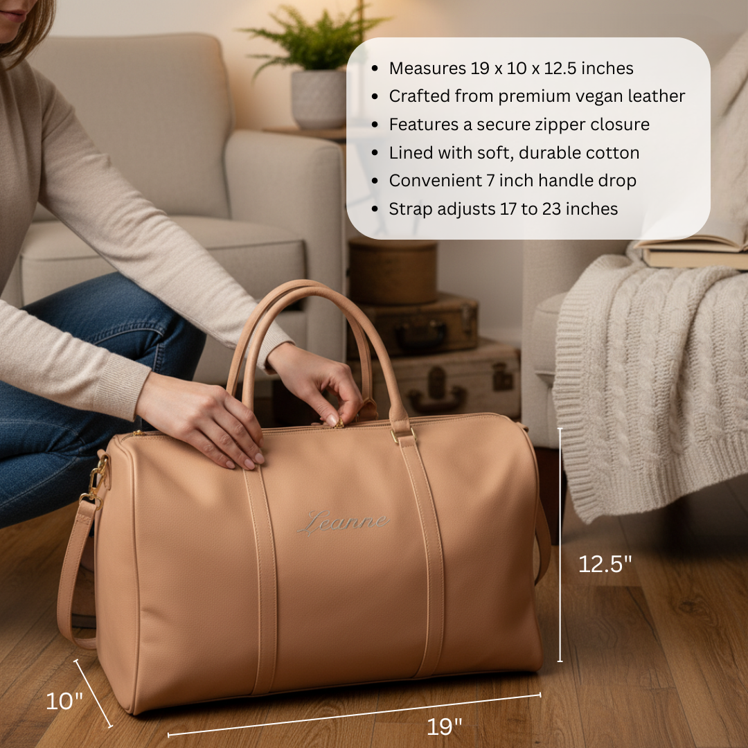 First Class Monogrammed Weekender Bag