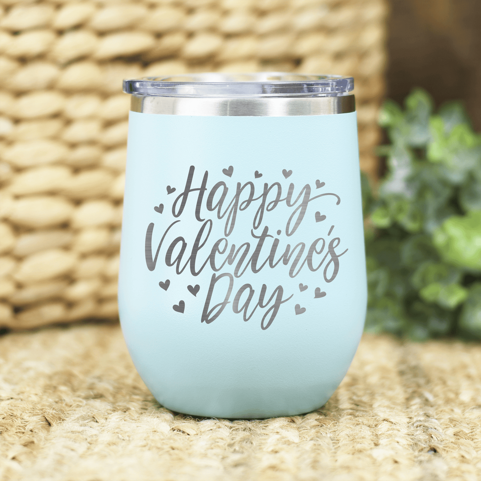 Happy Valentines Day Wine Tumbler