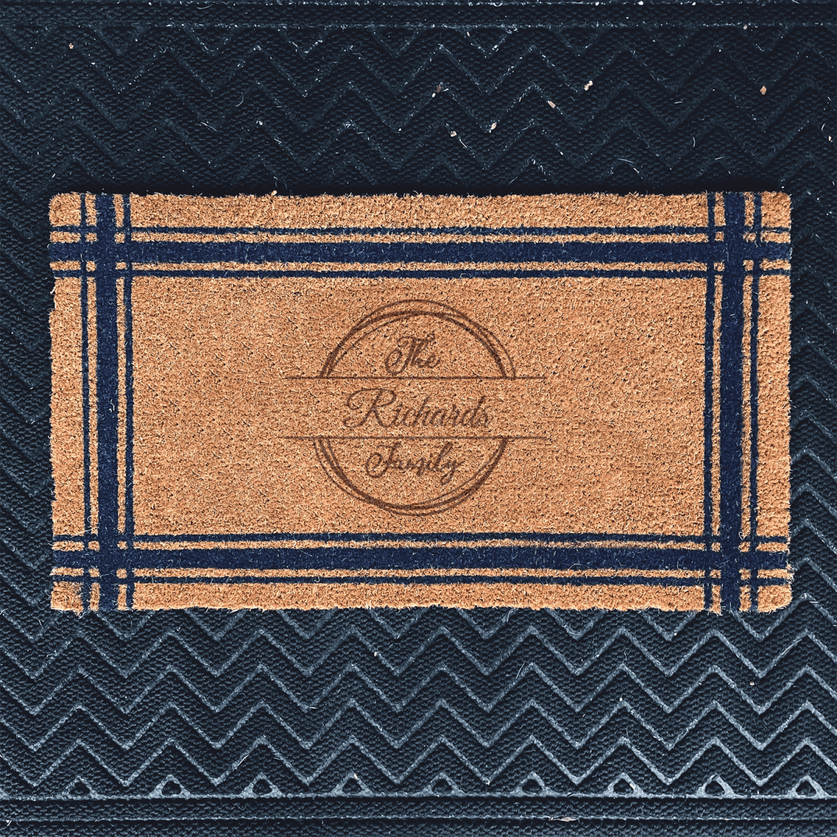 Personalized Heriloom Banner Engraved Door Mat for her, Customized Gifts for Women by Groovy Girl Gifts