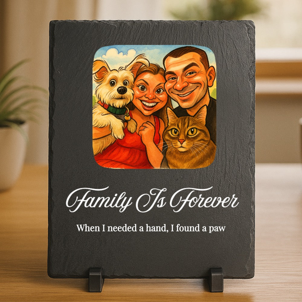 Custom Caricature Slate Plaque