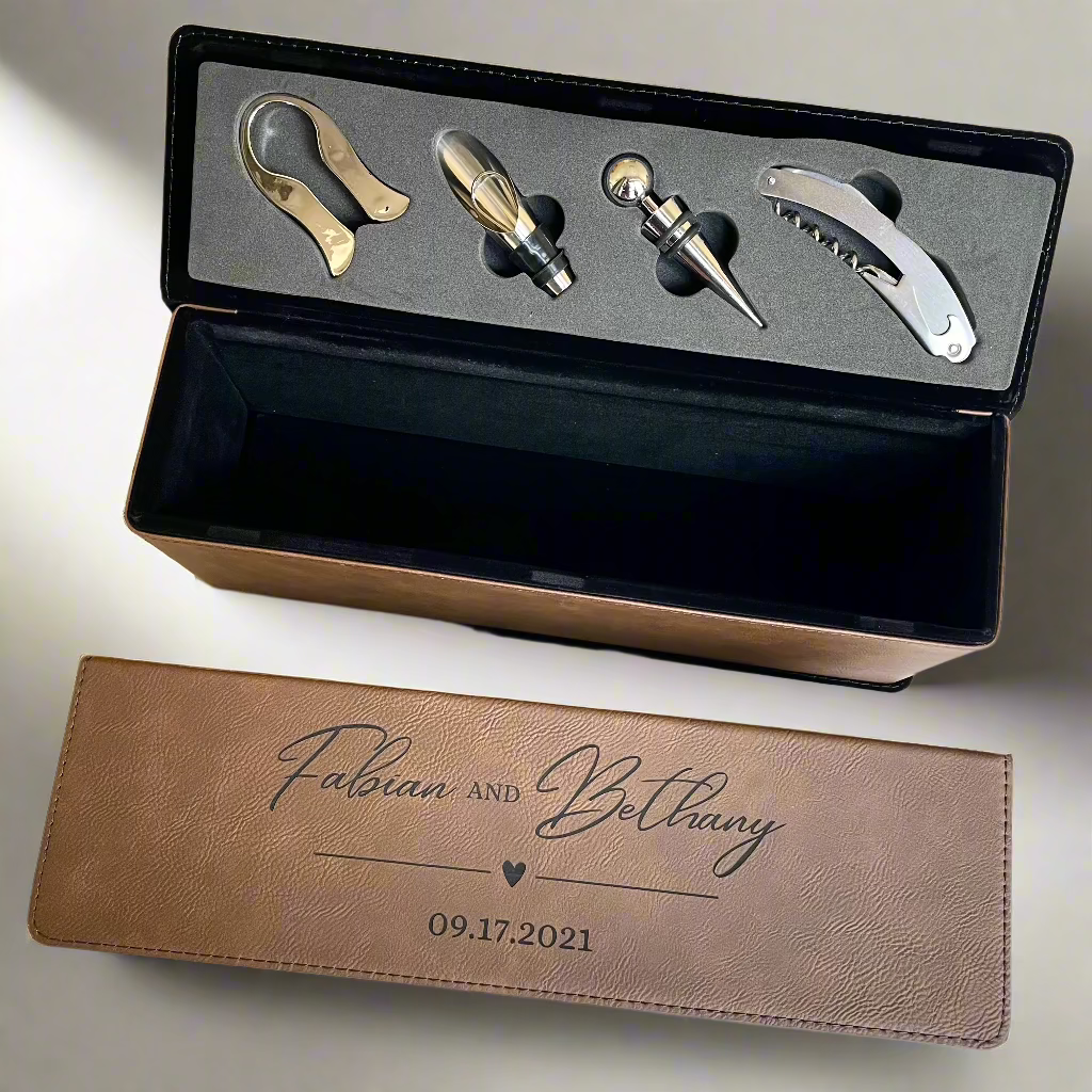 Personalized Personalized Stylish Wine Box for her, Customized Gifts for Women by Groovy Girl Gifts