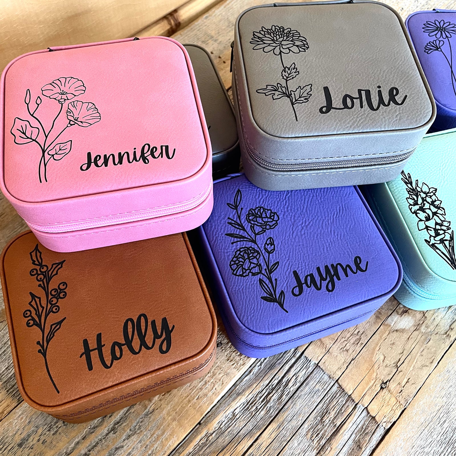 Personalized Birth Month Personalized Jewelry Box for her, Customized Gifts for Women by Groovy Girl Gifts