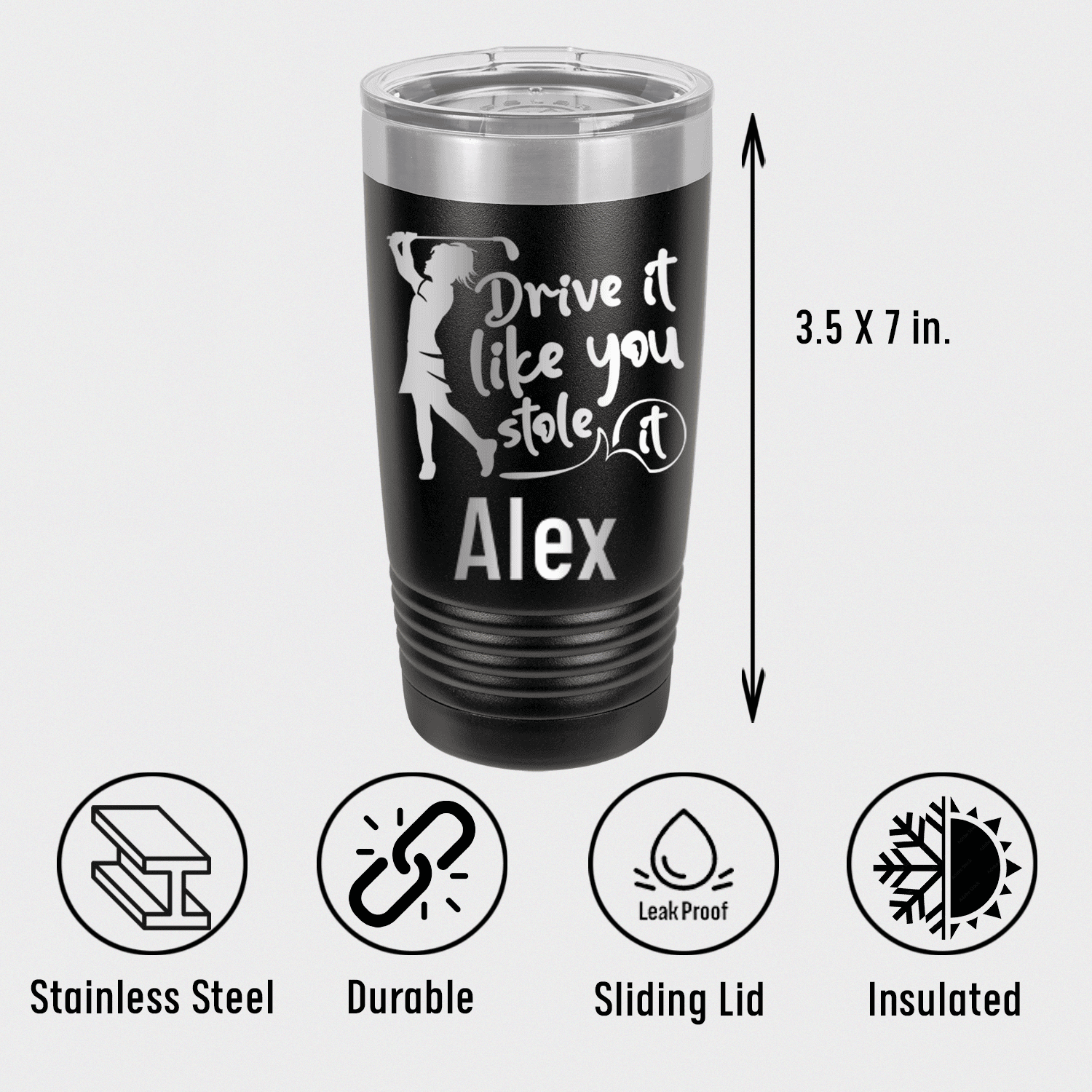 Personalized I Drive Like Its Stolen Tumbler for her, Customized Gifts for Women by Groovy Girl Gifts