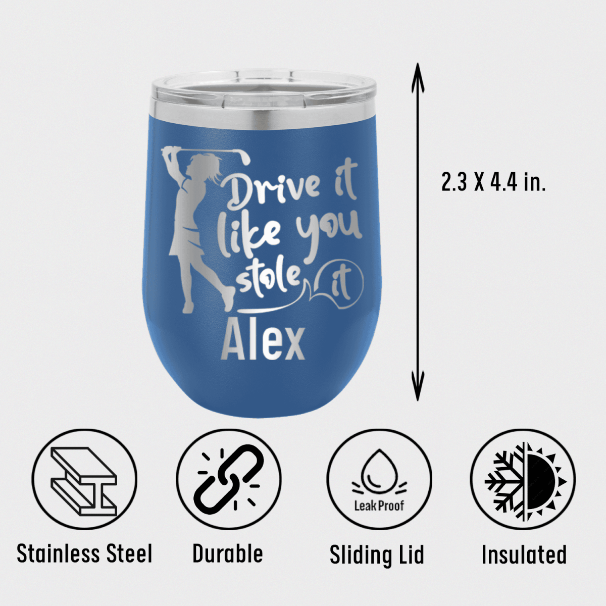 Personalized I Drive Like Its Stolen Wine Tumbler for her, Customized Gifts for Women by Groovy Girl Gifts
