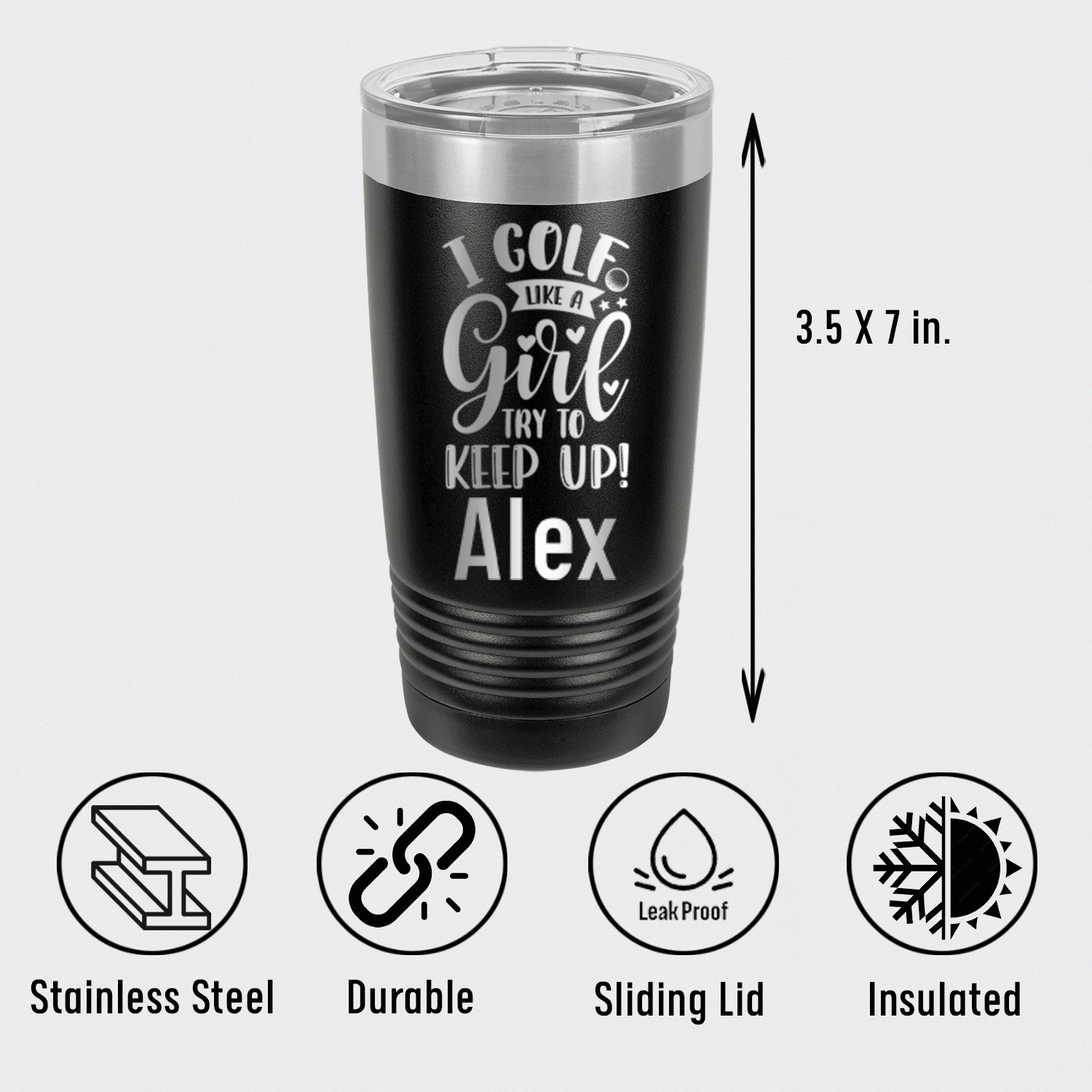 Personalized Keep Up With The Girl Tumbler for her, Customized Gifts for Women by Groovy Girl Gifts