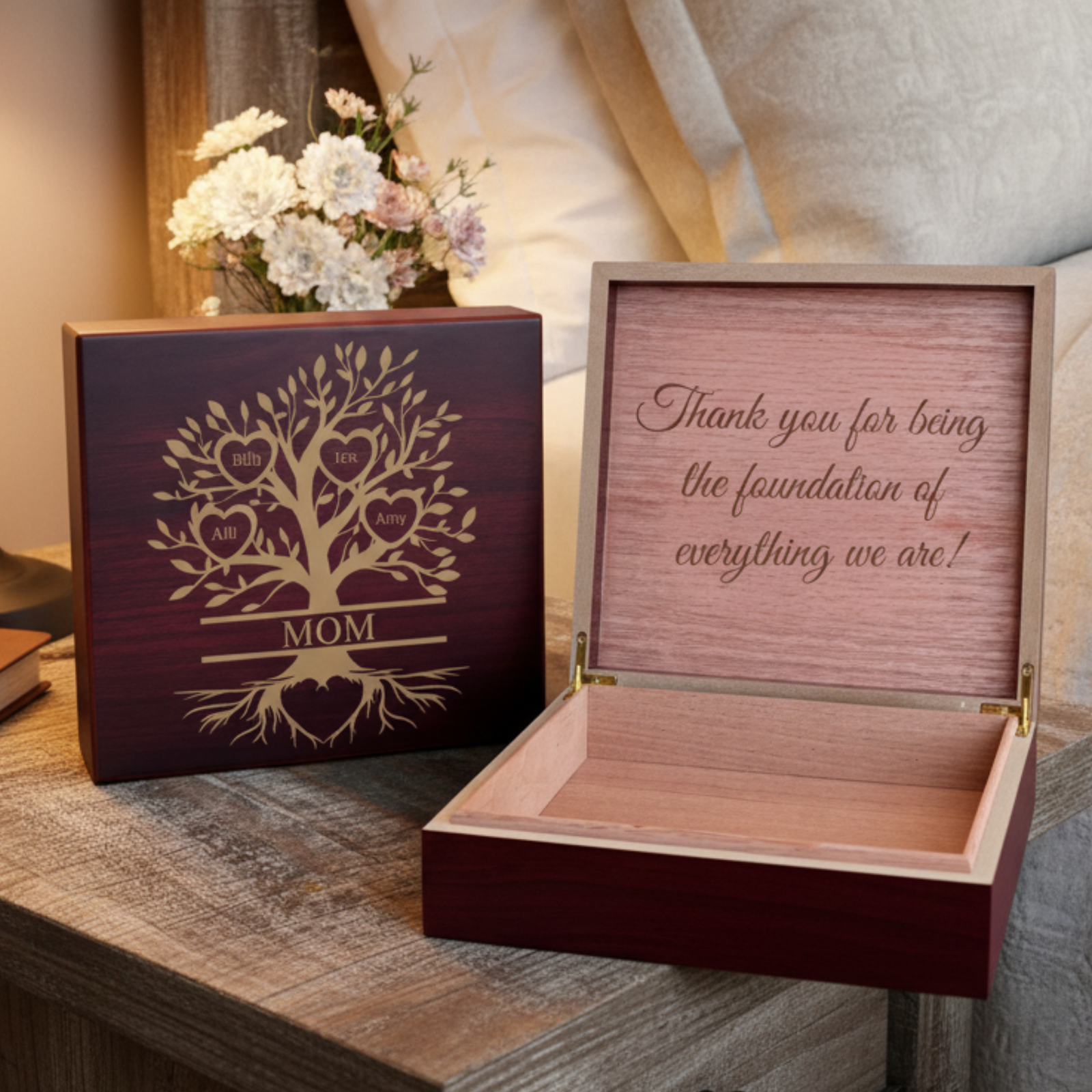 Family Tree Customized Keepsake Box