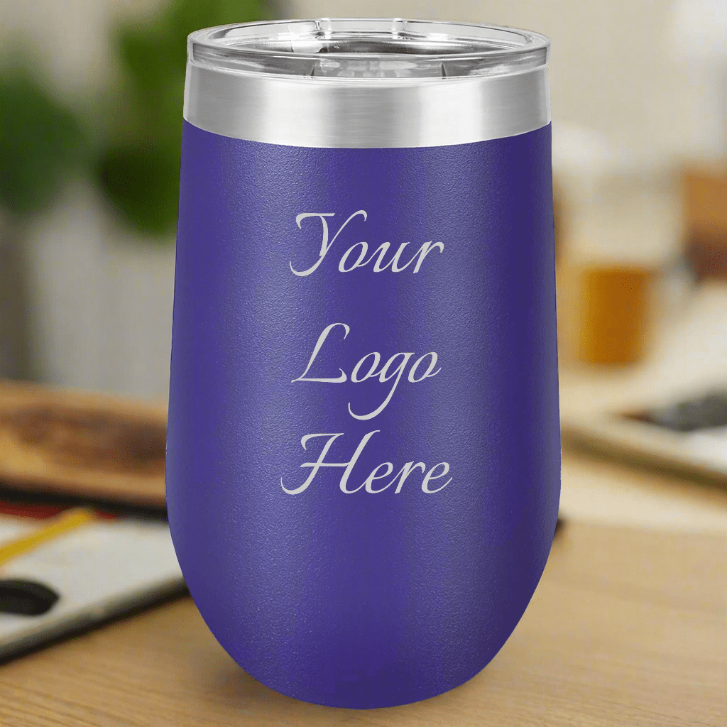 Personalized Steel Stemless Logo Tumbler for her, Customized Gifts for Women by Groovy Girl Gifts