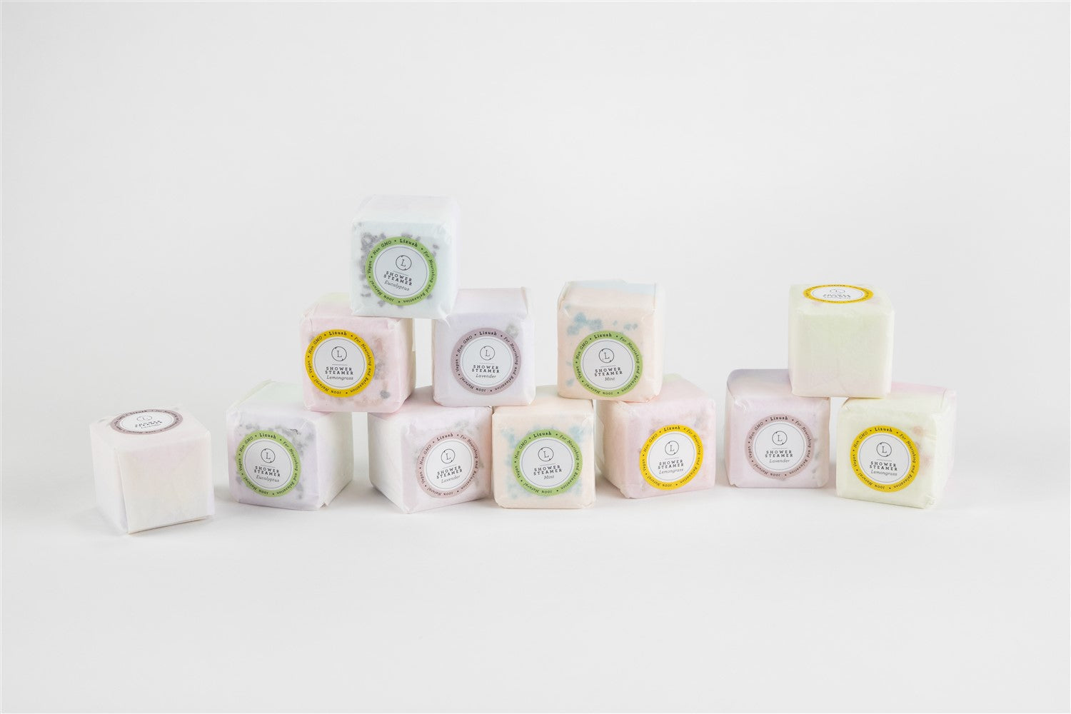 Luxury Shower Steamers Gift Set with 12 Handmade Aromatherapy Cubes – Lavender, Grapefruit, Mint & Eucalyptus – Perfect Spa Gift