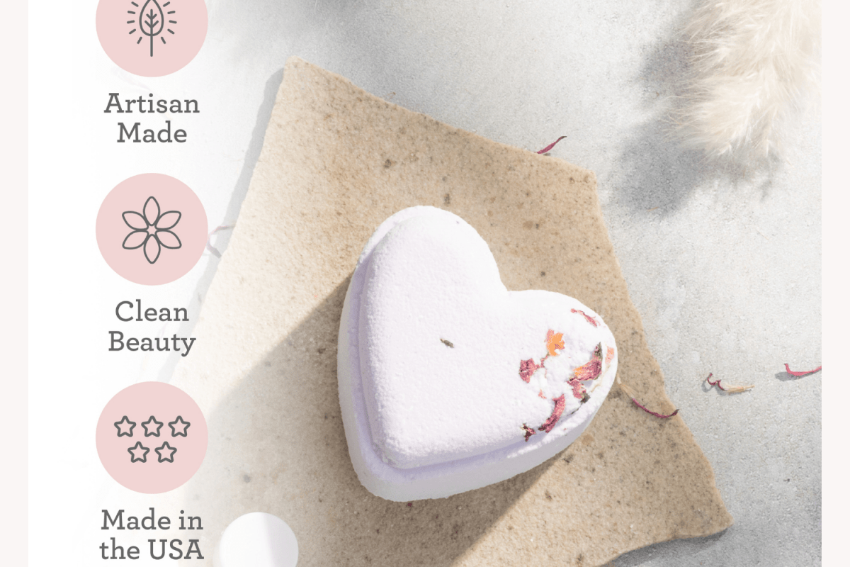 Personalized Heart Shaped Shower Steamers Gift Box for her, Customized Gifts for Women by Groovy Girl Gifts