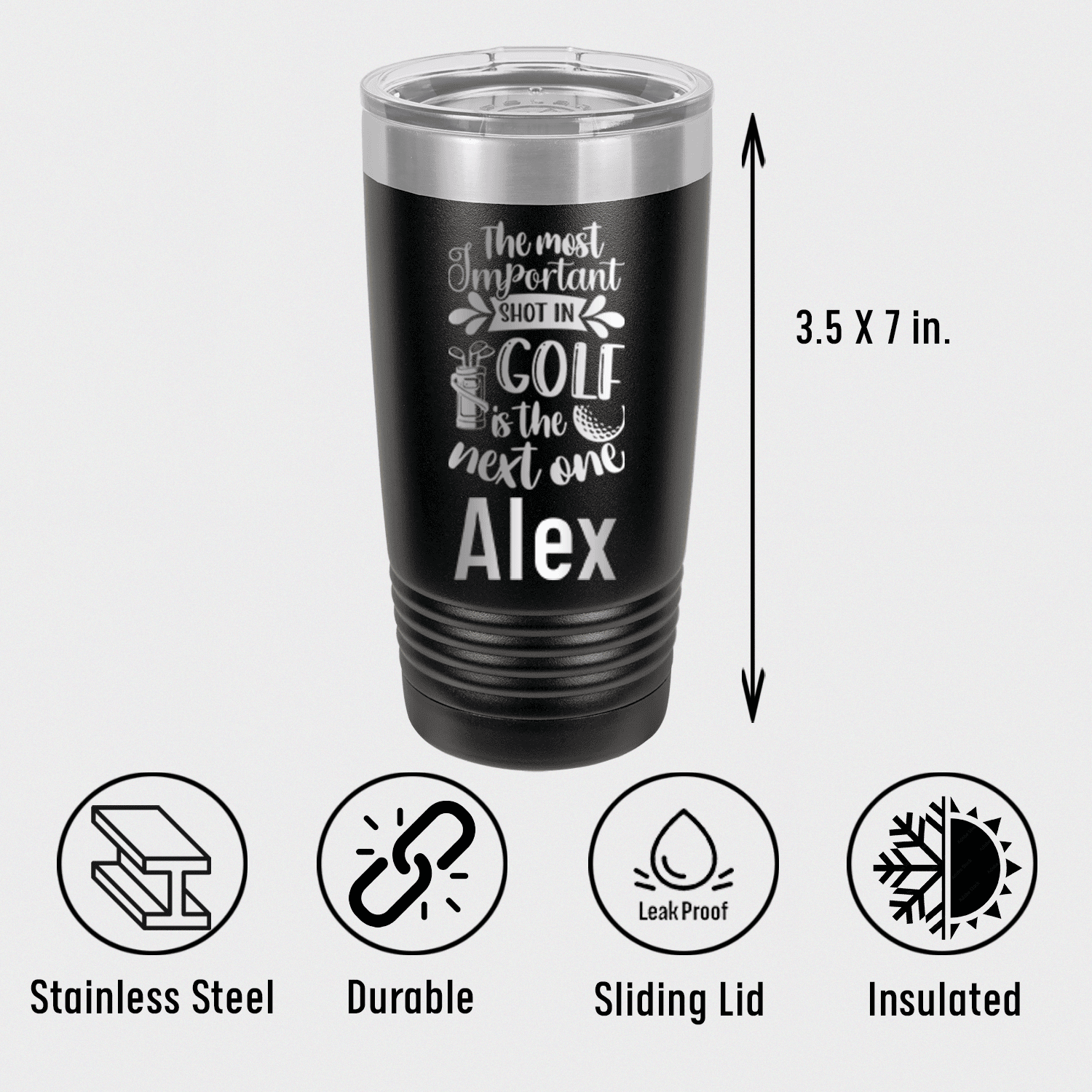 Personalized Most Important Shot Tumbler for her, Customized Gifts for Women by Groovy Girl Gifts