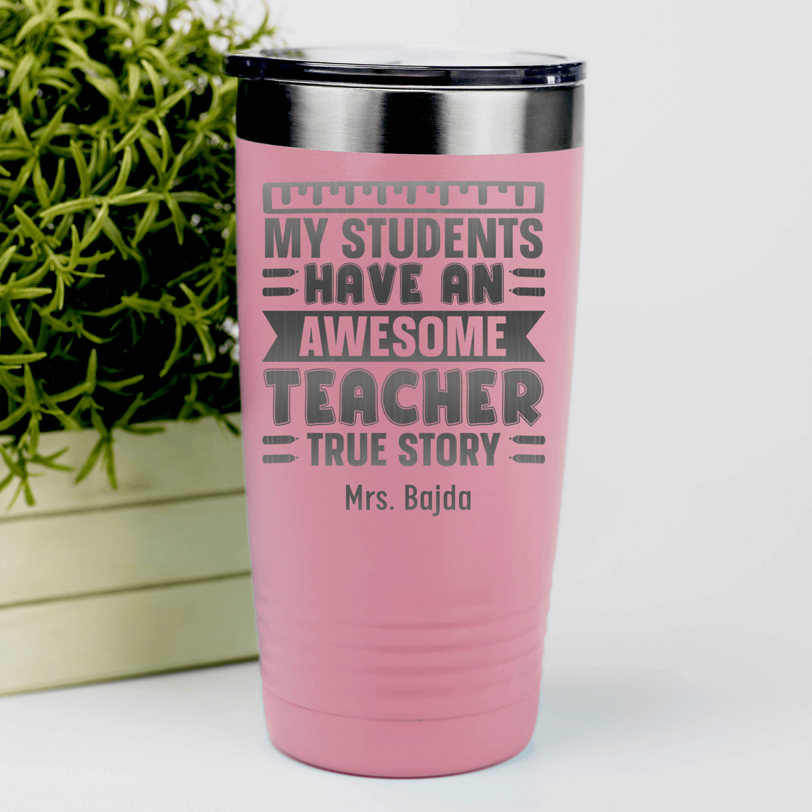Salmon Teacher Tumbler With My Students Have An Awesome Teacher Design