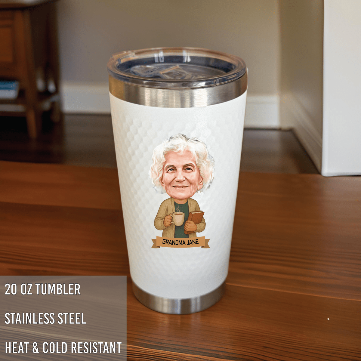 Personalized Book Lover Tumbler for her, Customized Gifts for Women by Groovy Girl Gifts