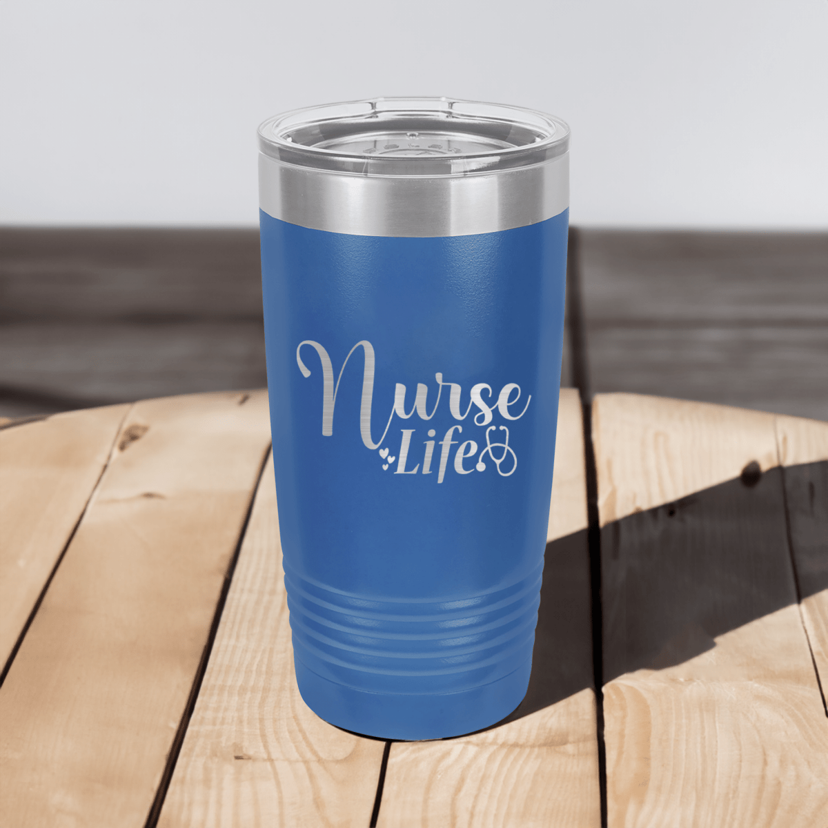 Personalized Nurse Life Ringed Tumbler for her, Customized Gifts for Women by Groovy Girl Gifts