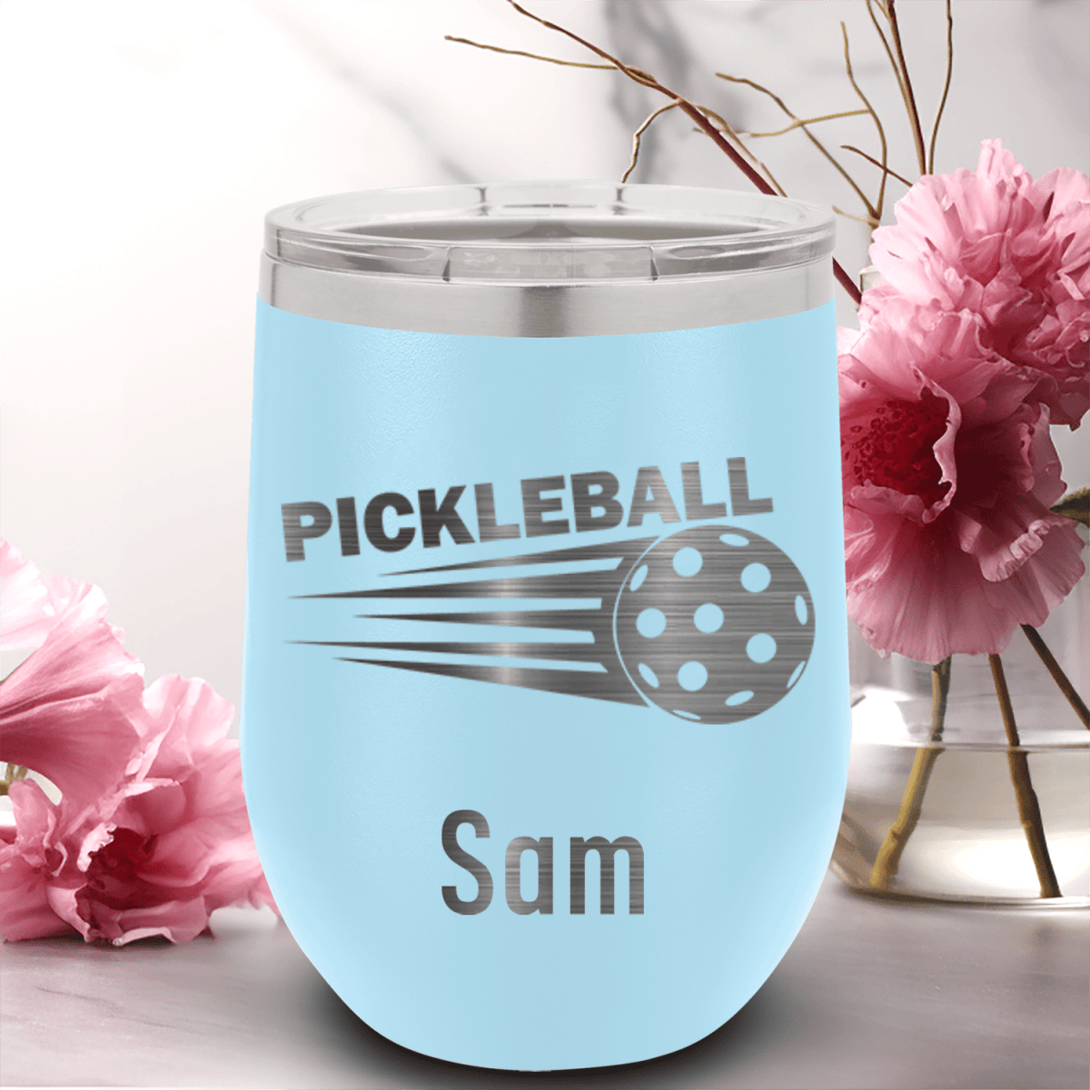 Personalized Pickle Sport Wine Tumbler for her, Customized Gifts for Women by Groovy Girl Gifts