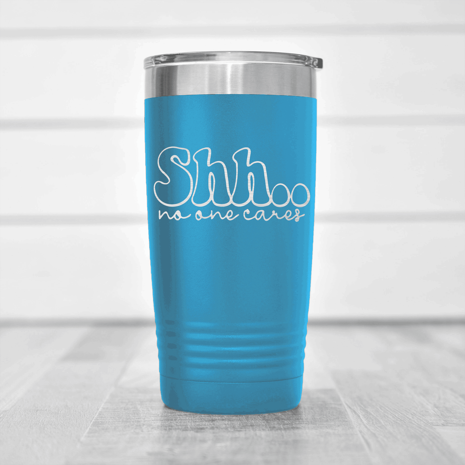 Light Blue pickelball tumbler Shh
